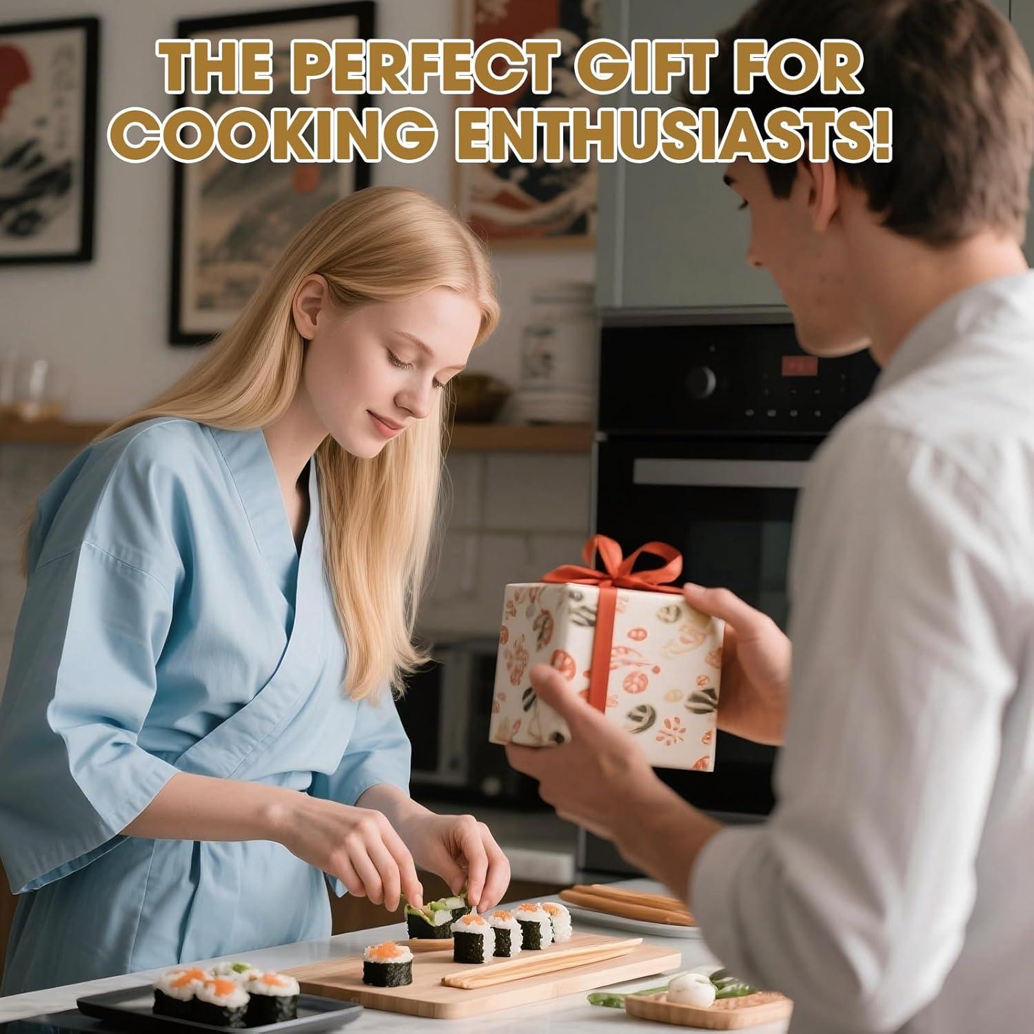 Molde de Onigiri de Bambú Handbanary 3 Cavidades 25.4 cm