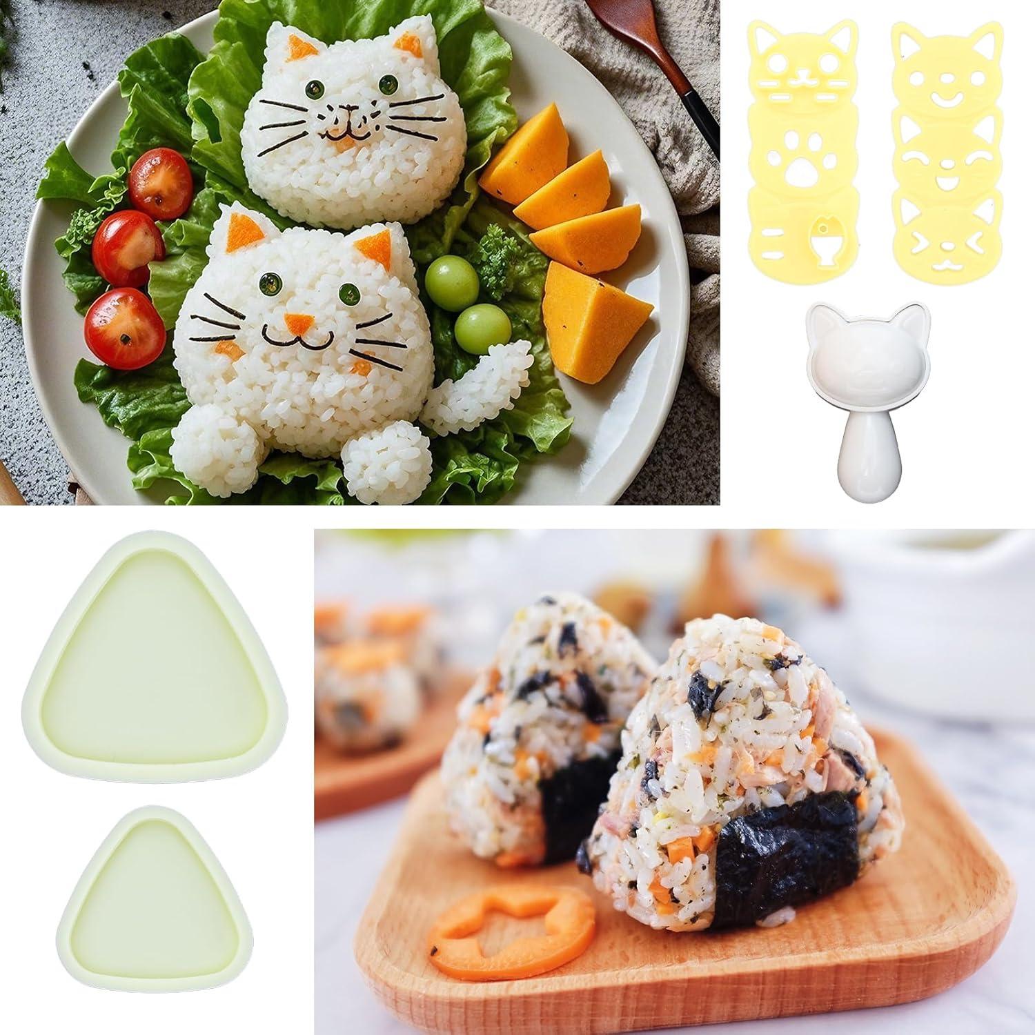 Molde de Onigiri KURTOPLLY, Kit para Hacer Bolas de Arroz
