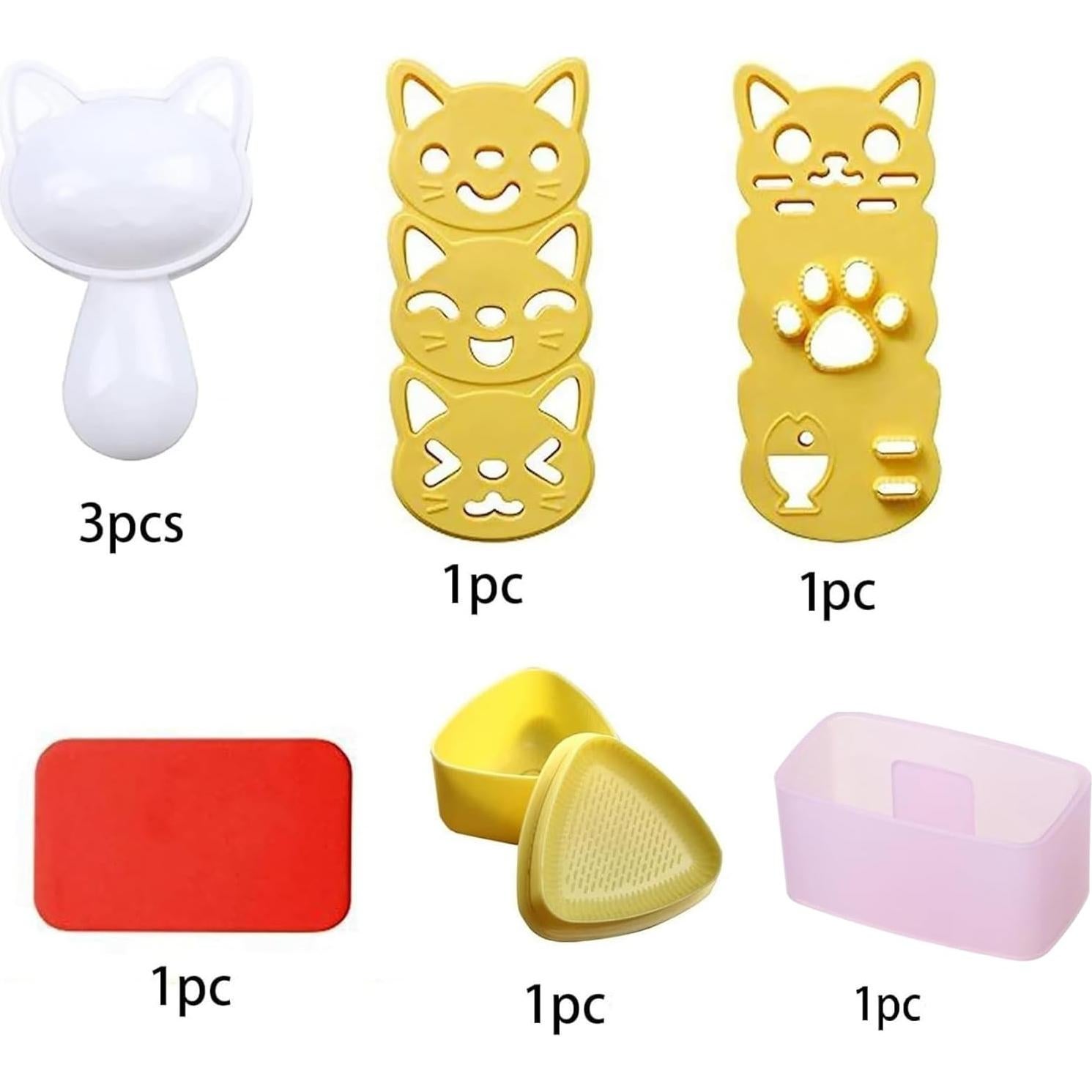 Kit de Moldes de Onigiri SHIMANY - 6 Piezas para Sushi