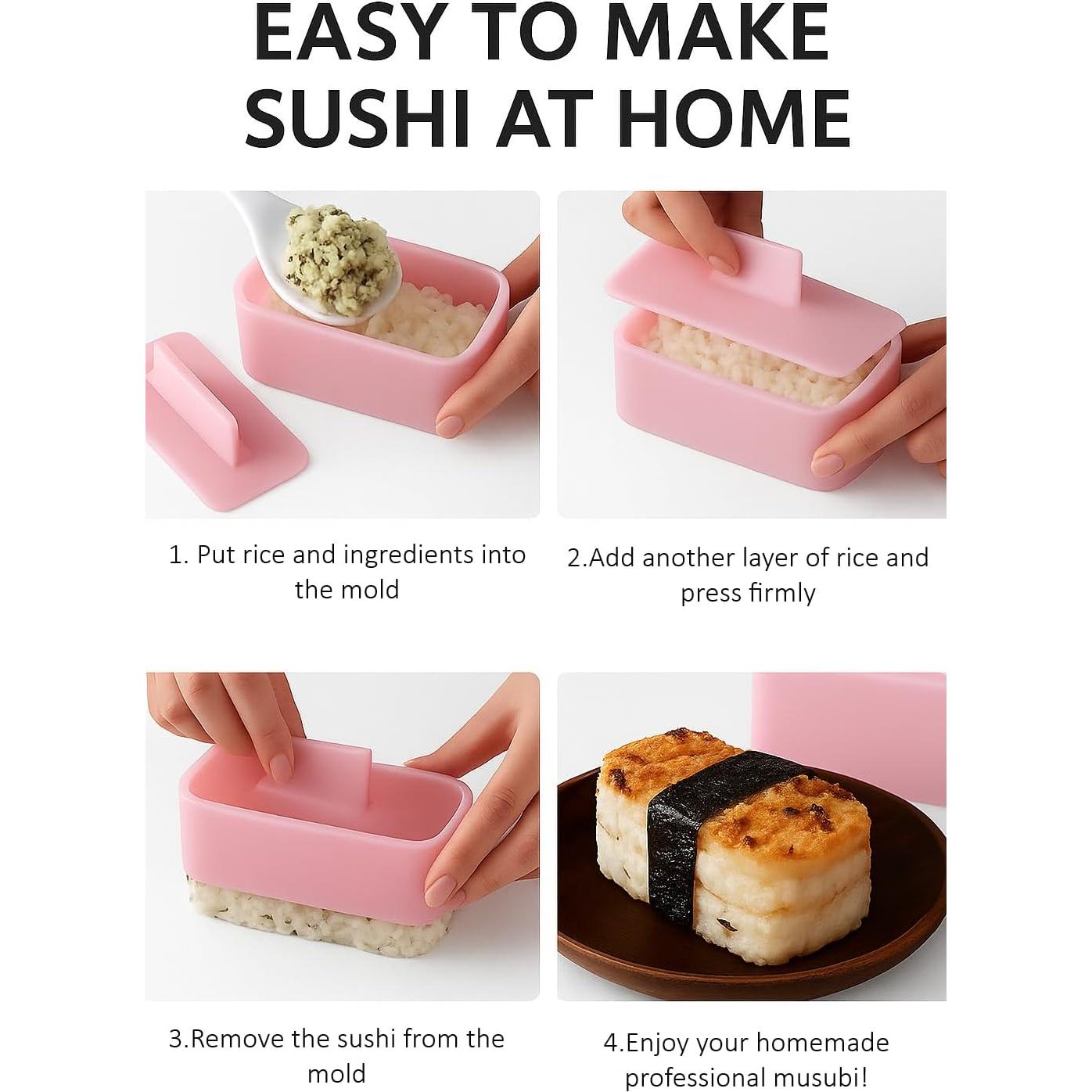 Kit de Moldes de Onigiri SHIMANY - 6 Piezas para Sushi