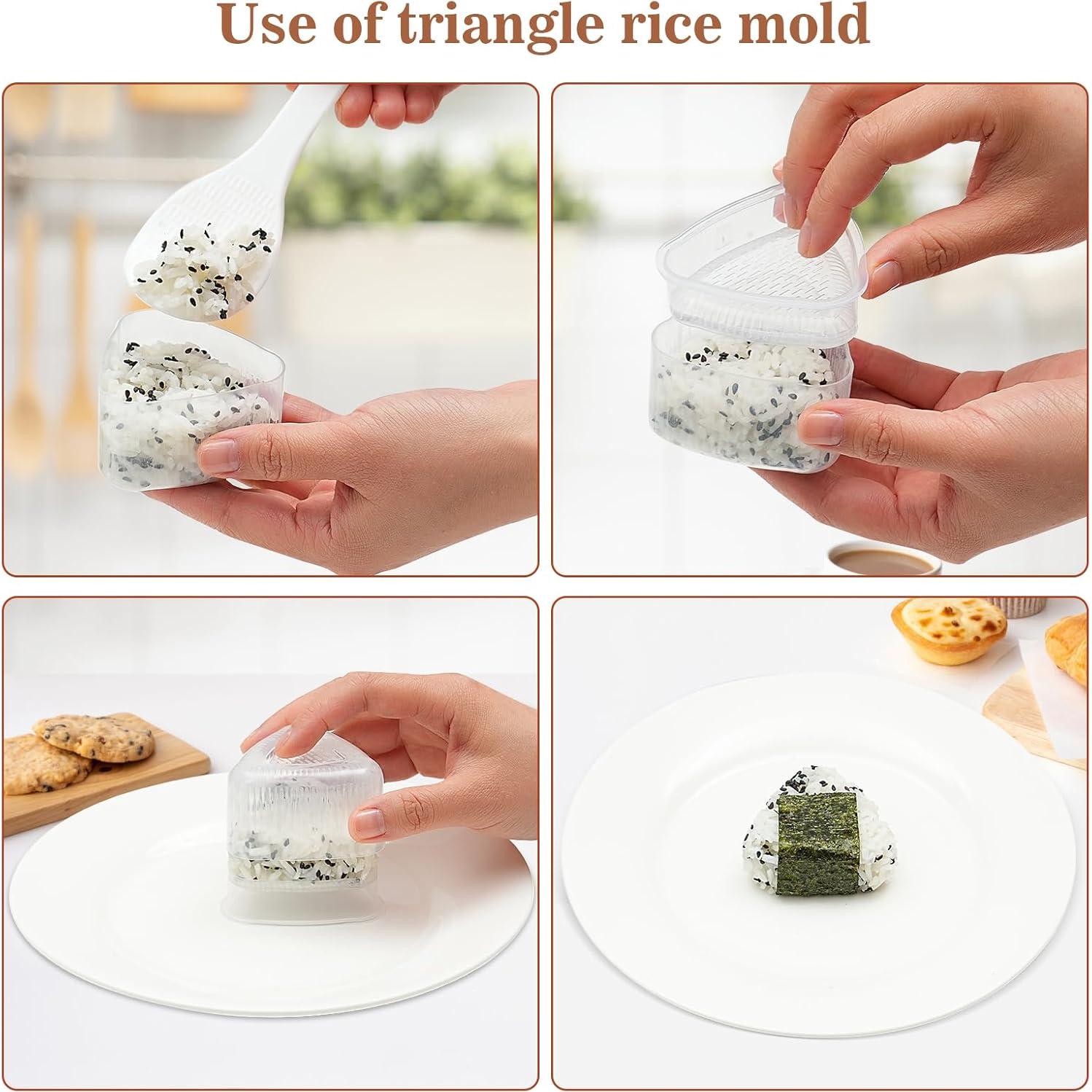 Kit de Molde de Musubi de Spam JehaYu - 4 Piezas Acero Inoxidable