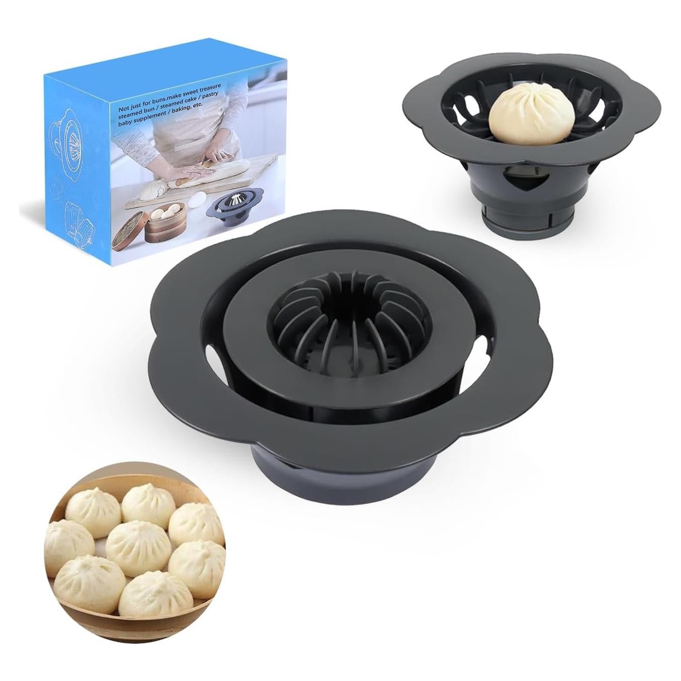 Máquina para hacer Baozi Jnhuy 16.7 cm Antiadherente Gris