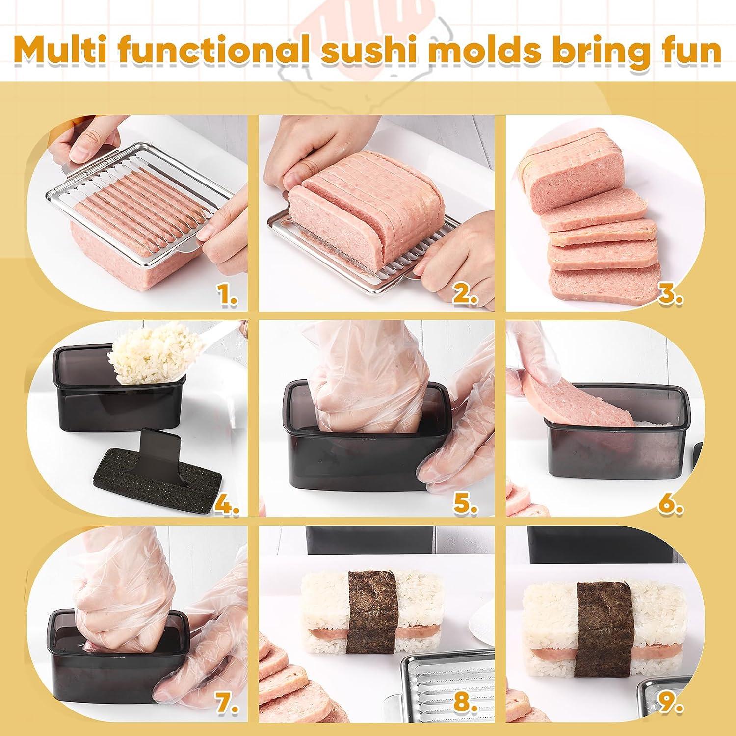 Kit de Molde Musubi YONGJUNG 2 Piezas con Cortador Acero Inoxidable