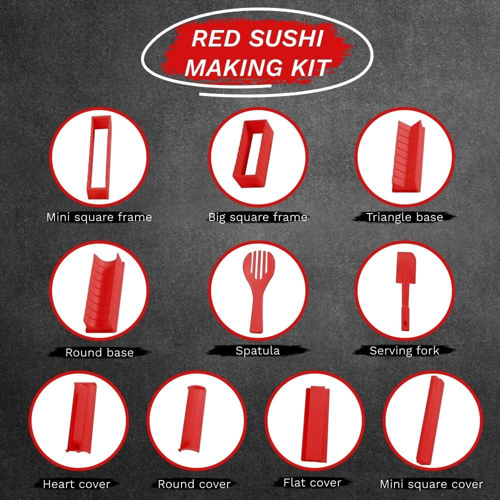 Kit de Hacer Sushi Todo en Uno Sheriffdrink 12 Piezas