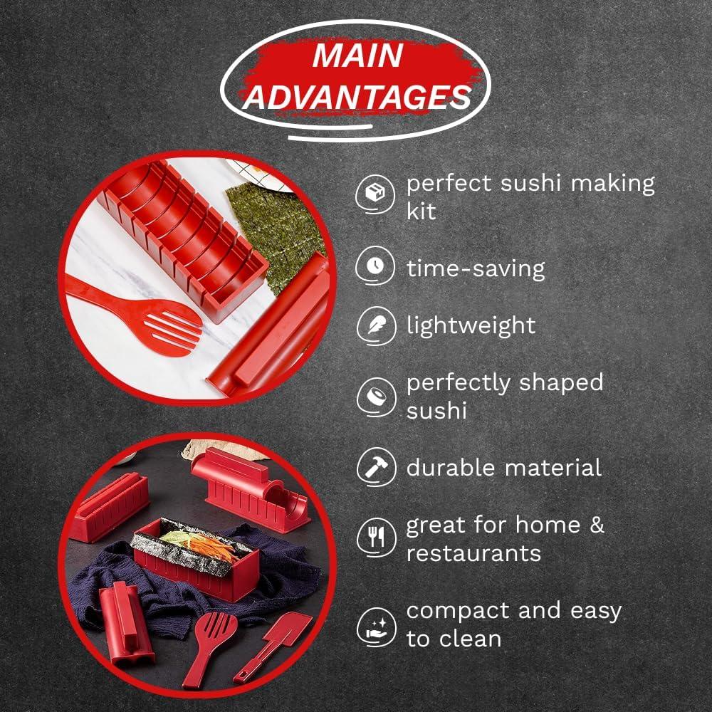 Kit de Hacer Sushi Todo en Uno Sheriffdrink 12 Piezas