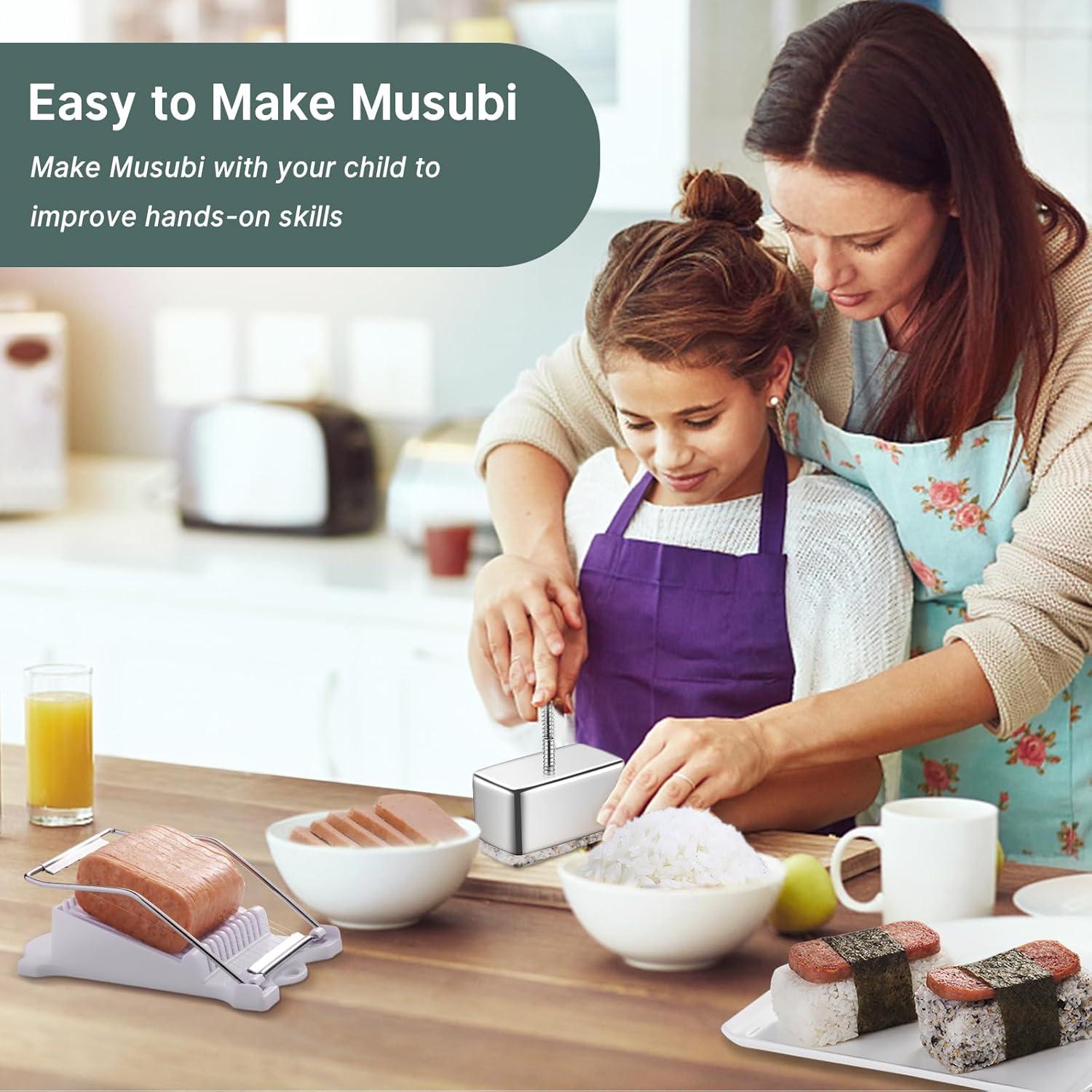 Kit de Molde para Spam Musubi Shoxil - Acero Inoxidable 3 Piezas