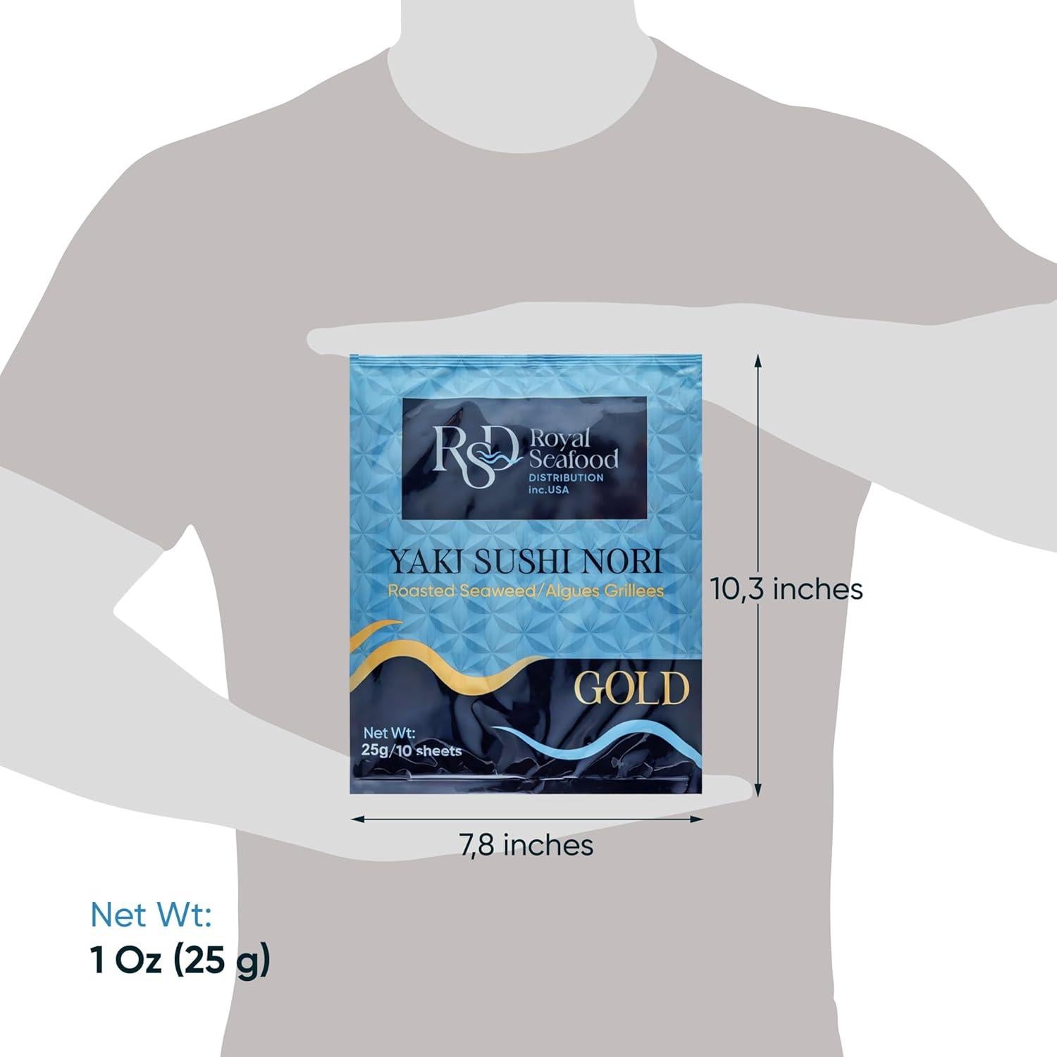 Hojas de Alga Nori Tostadas Premium RSF - 10 Hojas 25g - Orgánico