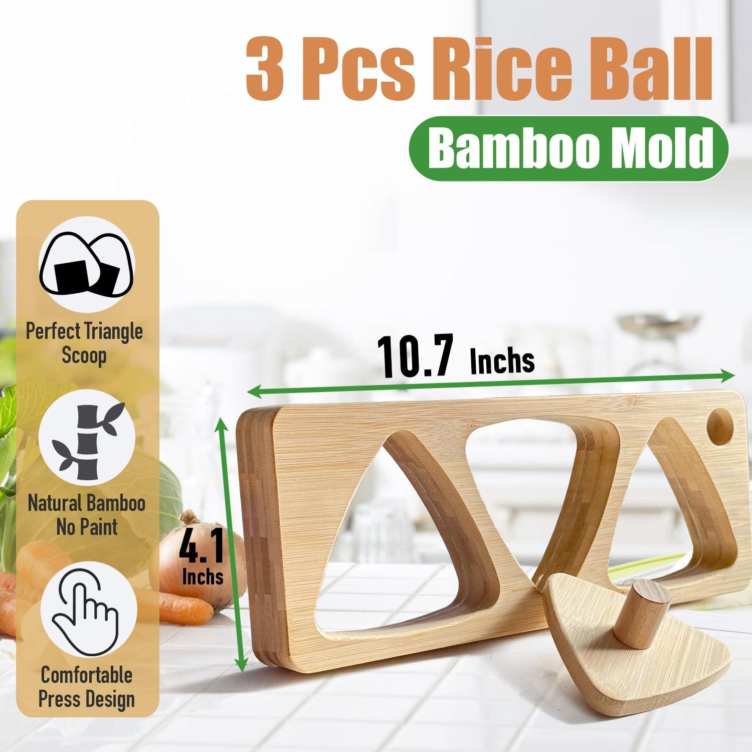 Juego de Moldes para Onigiri de Bambú Tuiiopoli - 300g