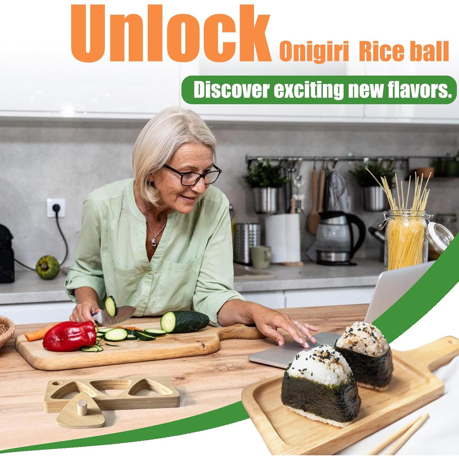 Juego de Moldes para Onigiri de Bambú Tuiiopoli - 300g