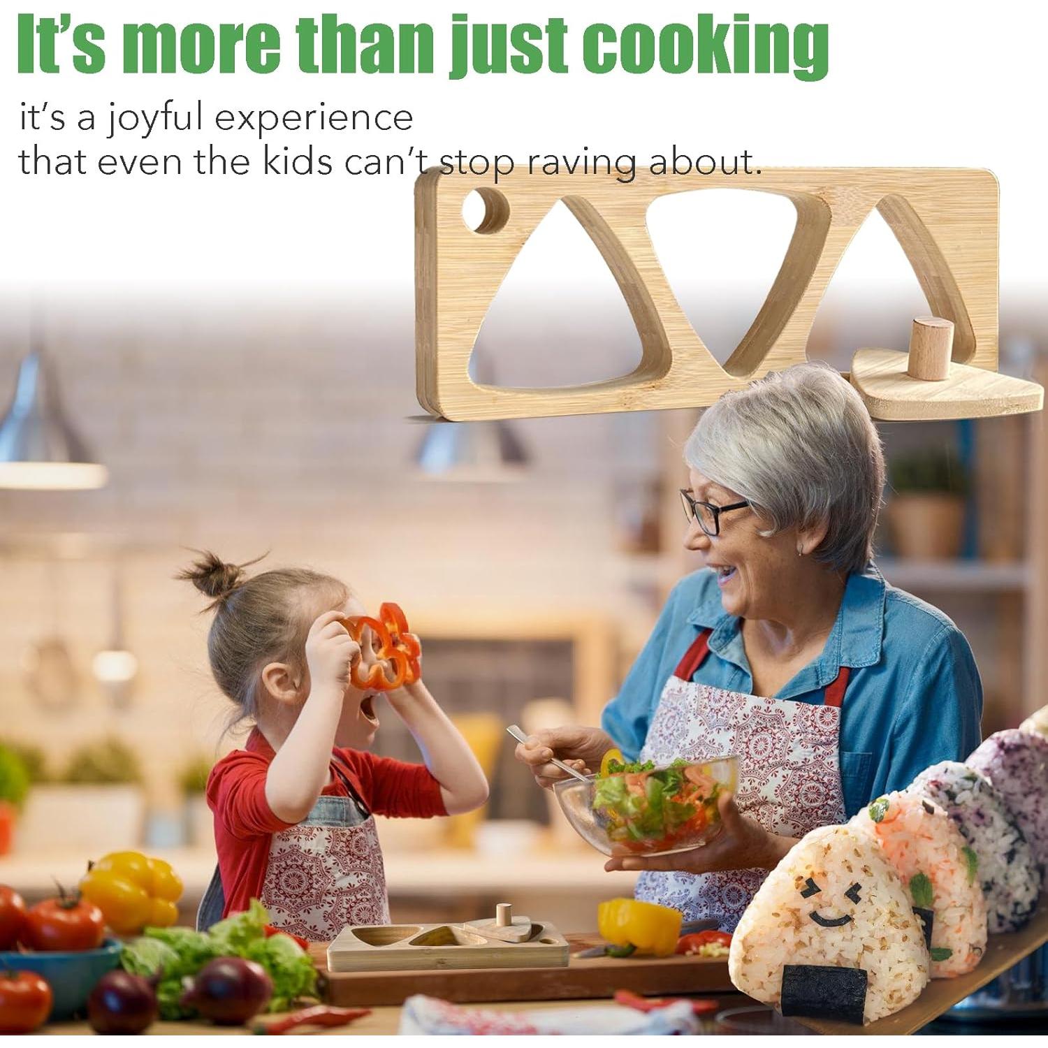 Juego de Moldes para Onigiri de Bambú Tuiiopoli - 300g