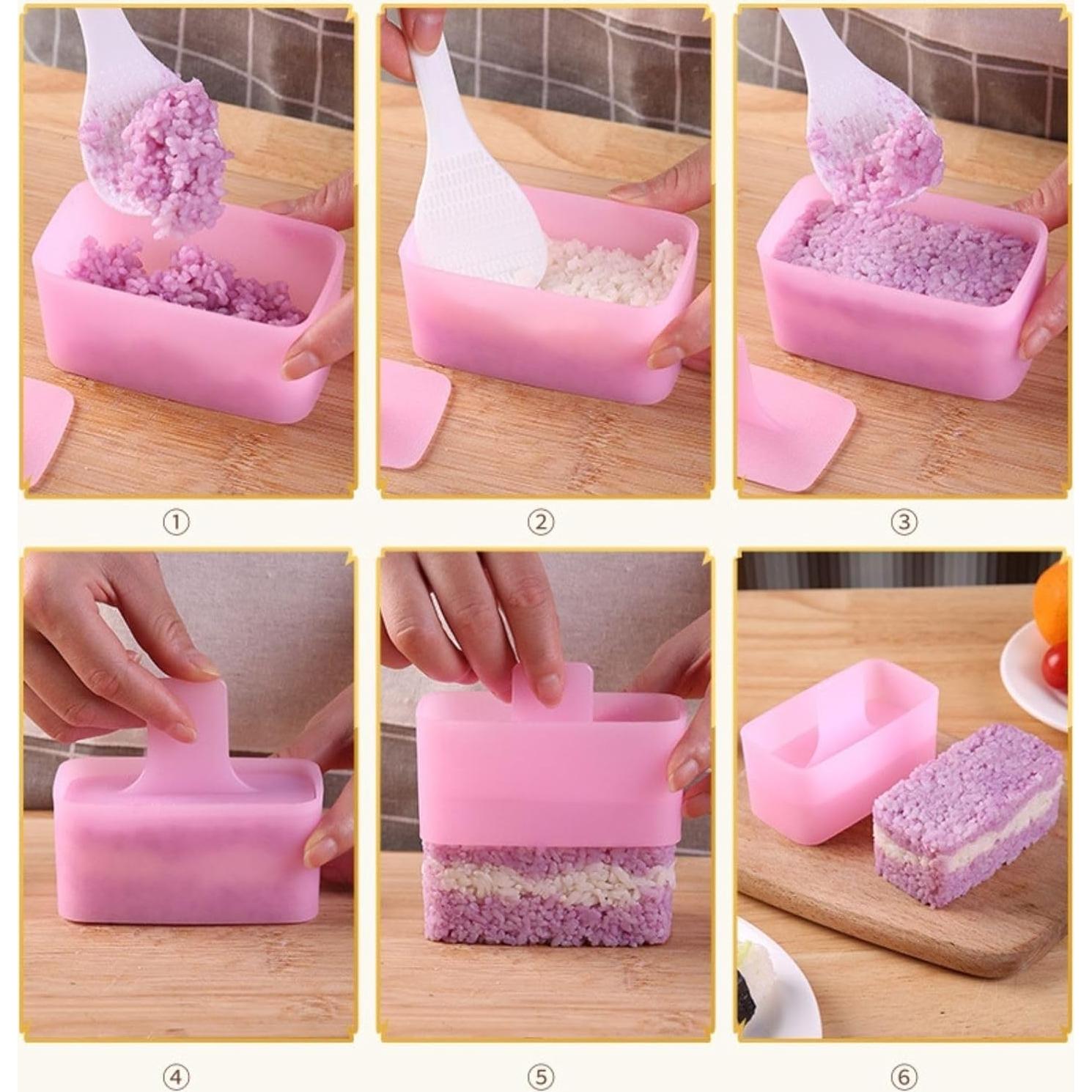 Juego de 3 Moldes de Onigiri YBLXYSKD - Prensa para Sushi