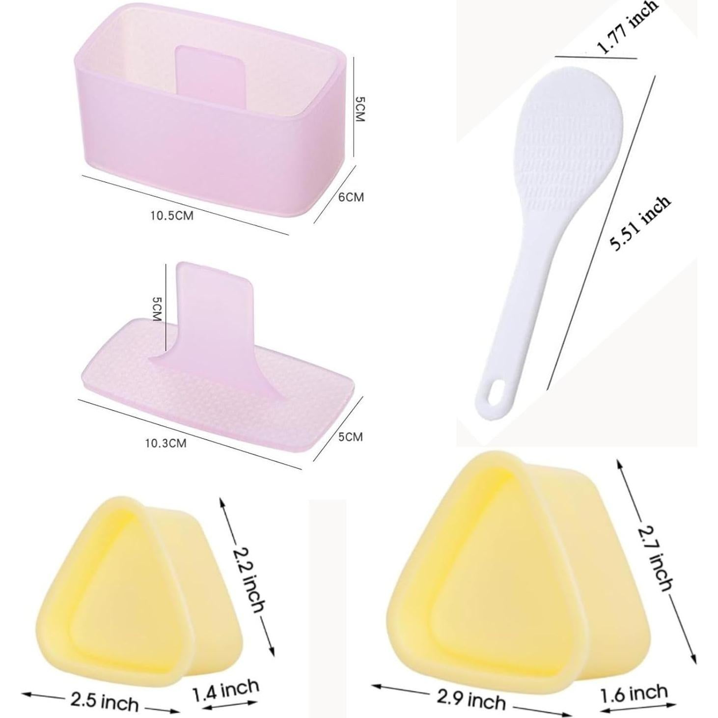 Juego de 3 Moldes de Onigiri YBLXYSKD - Prensa para Sushi