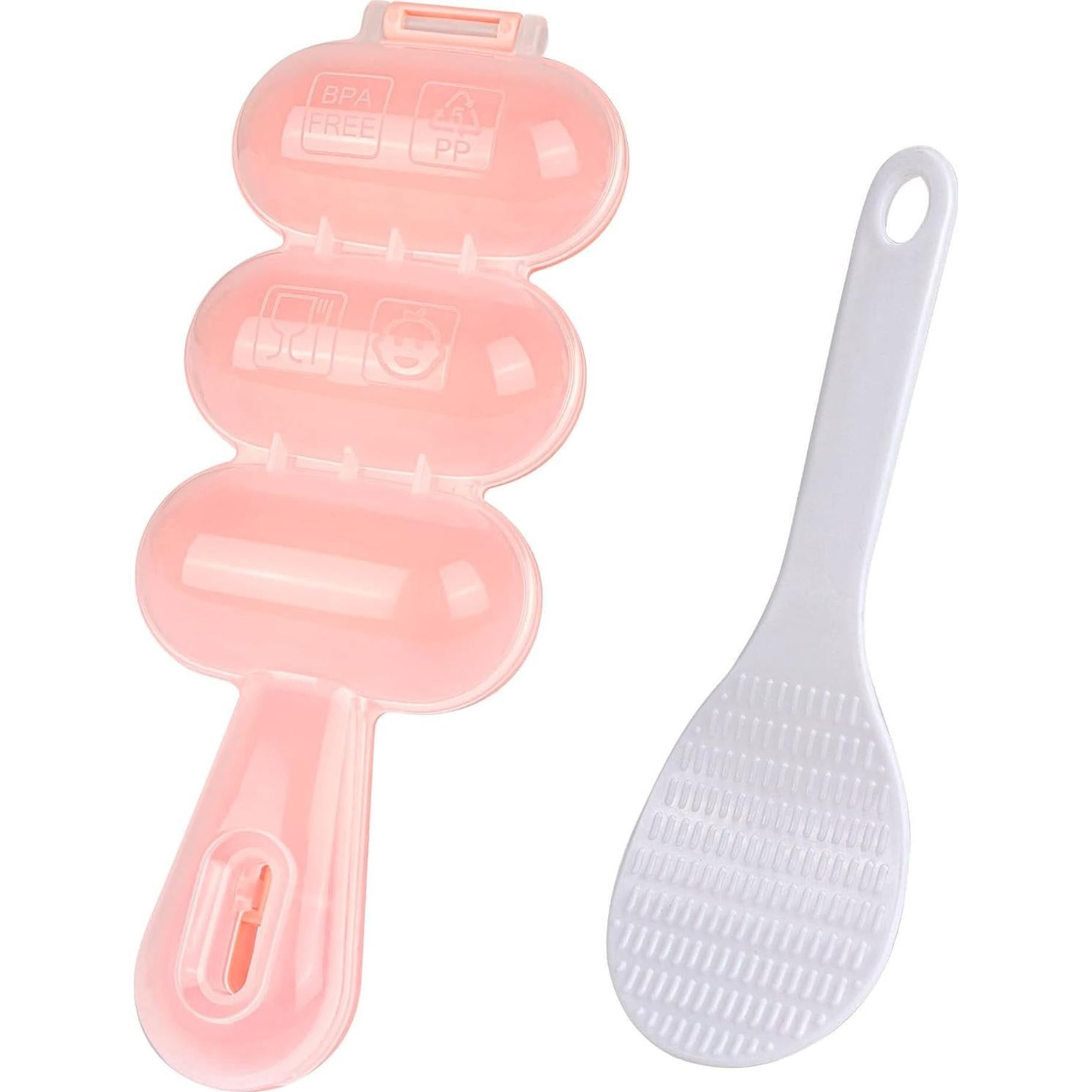 Juego de Moldes para Bolas de Arroz FUNGYAND - 2 Piezas, Rosa