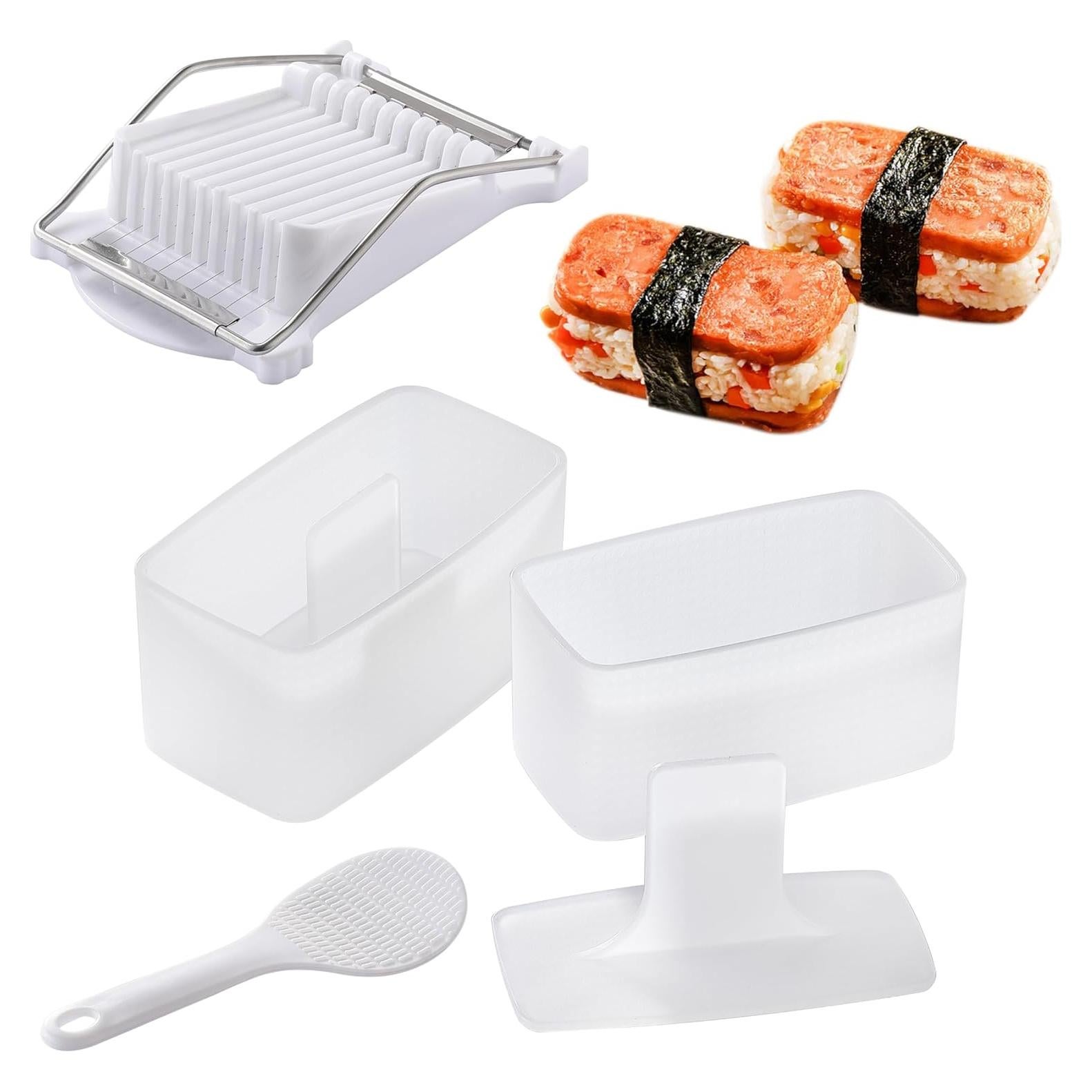 Kit de Moldes de Musubi XZZWLL con Cortador y Cucharón de Arroz