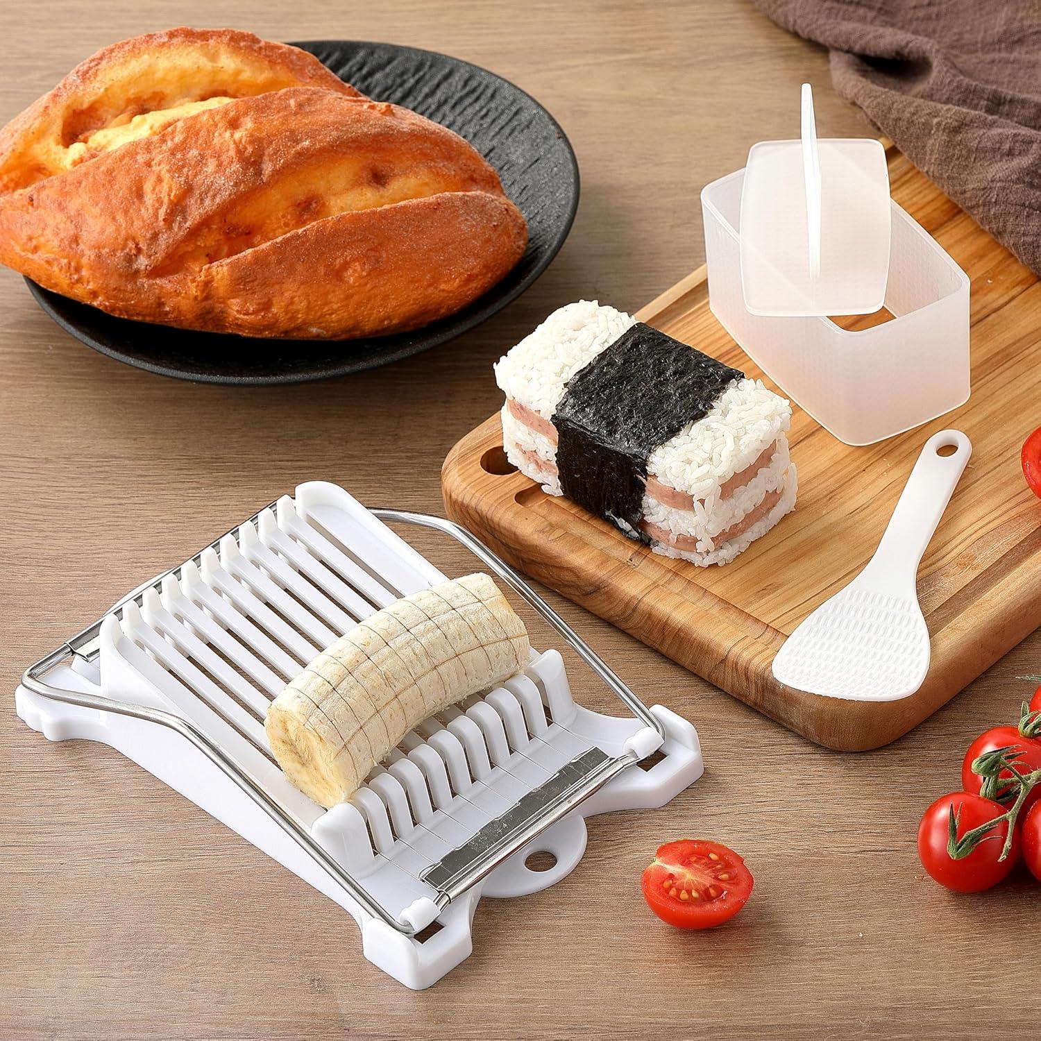 Kit de Moldes de Musubi XZZWLL con Cortador y Cucharón de Arroz