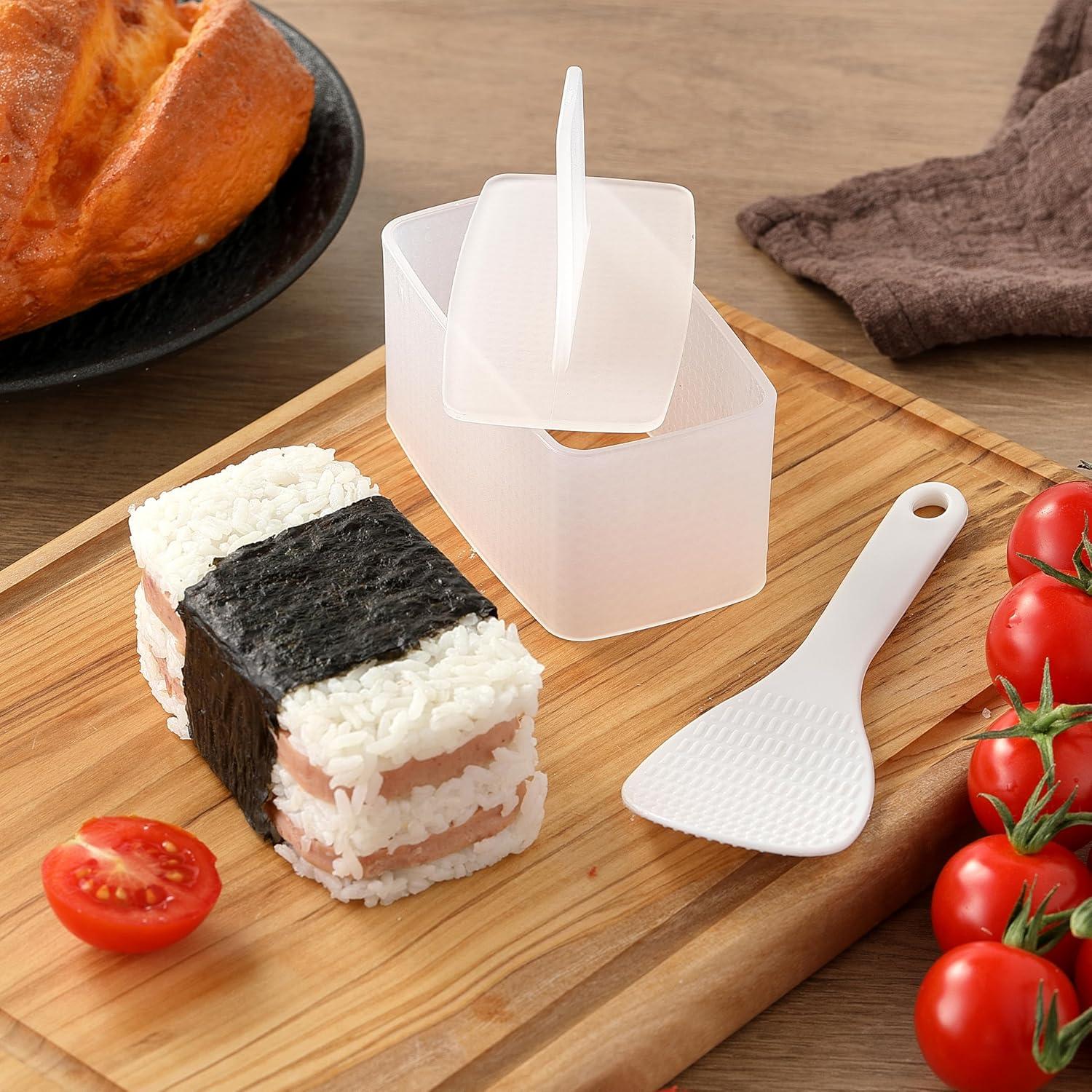 Kit de Moldes de Musubi XZZWLL con Cortador y Cucharón de Arroz