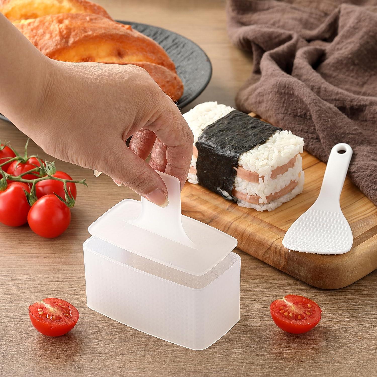 Kit de Moldes de Musubi XZZWLL con Cortador y Cucharón de Arroz