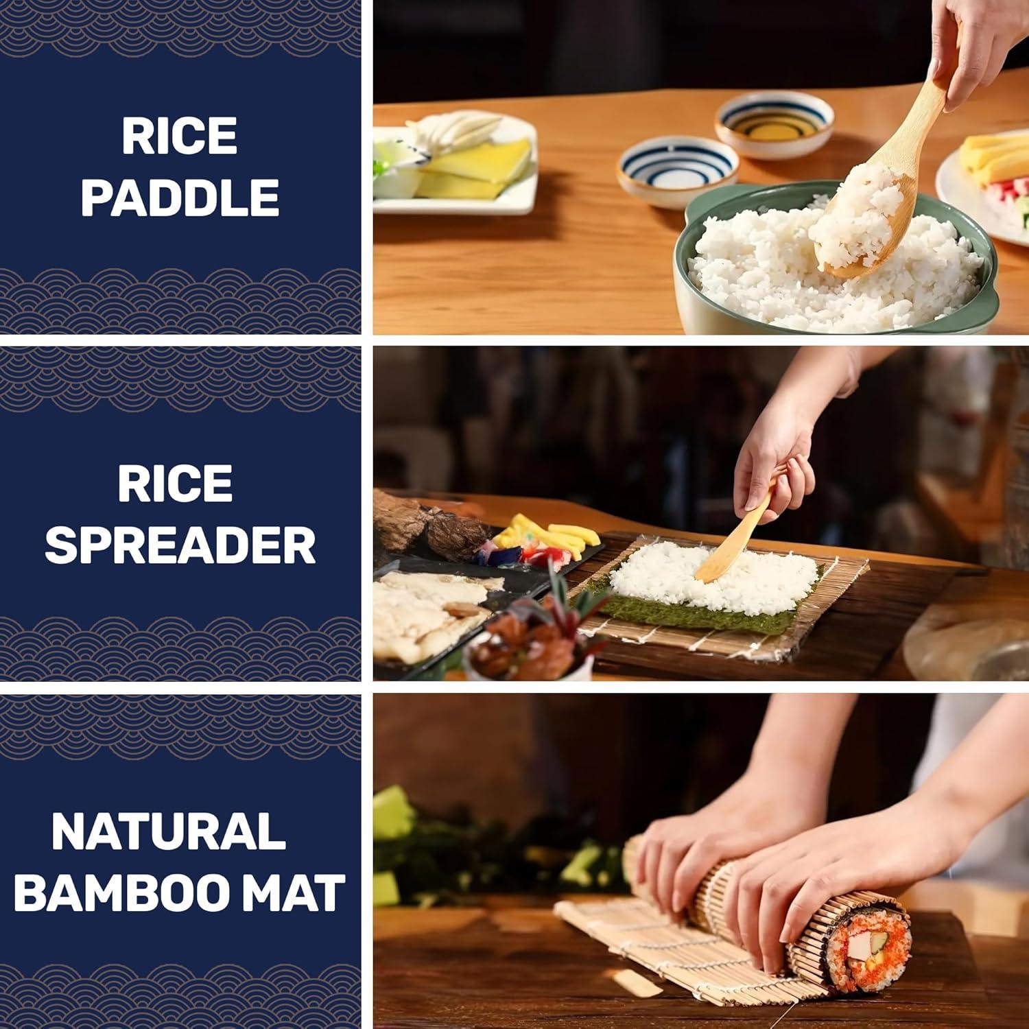 Kit de Hacer Sushi Campana Blue Kitchen - 20 Piezas Completo