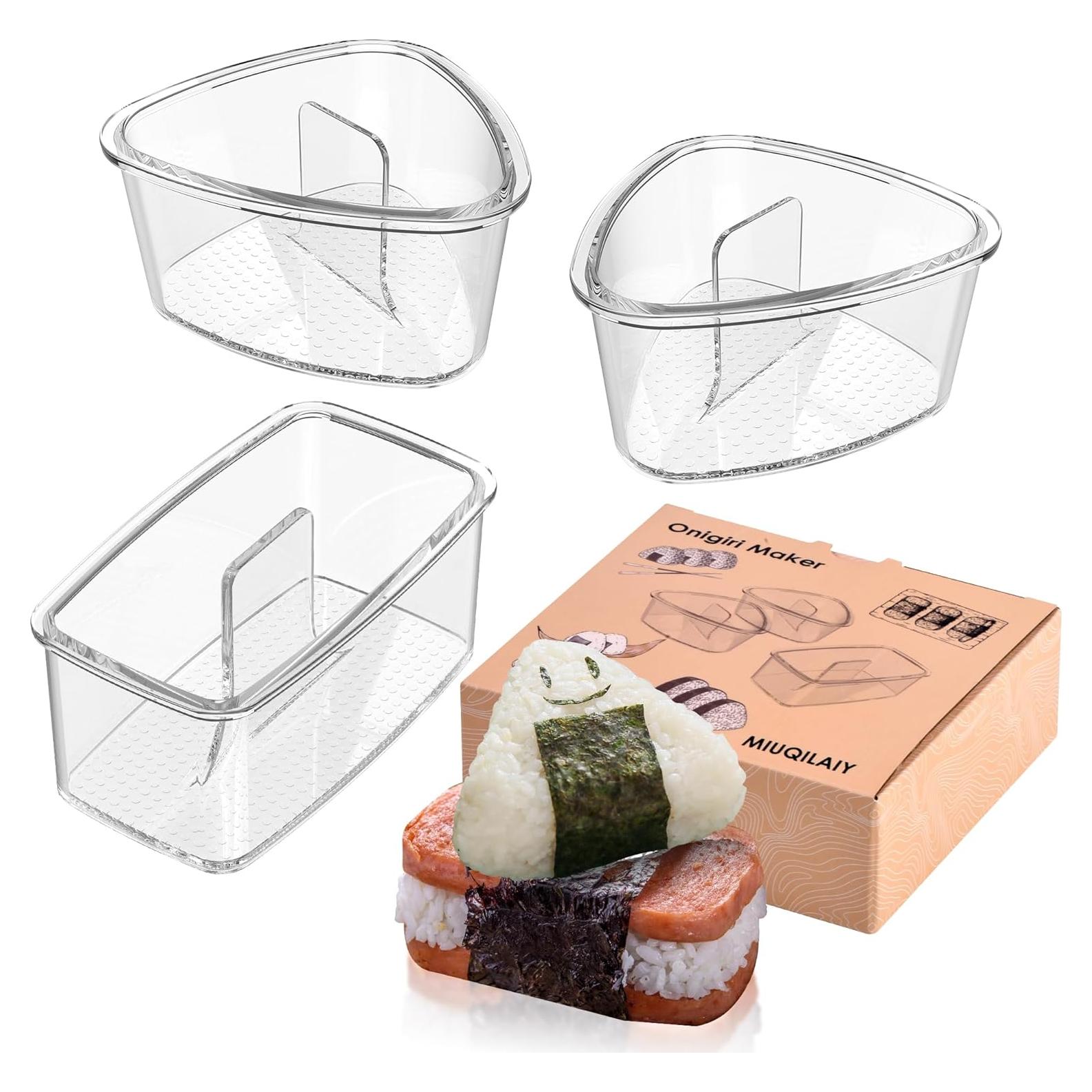 Kit de Molde para Onigiri MIUQILAIY 3 Piezas Antiadherente