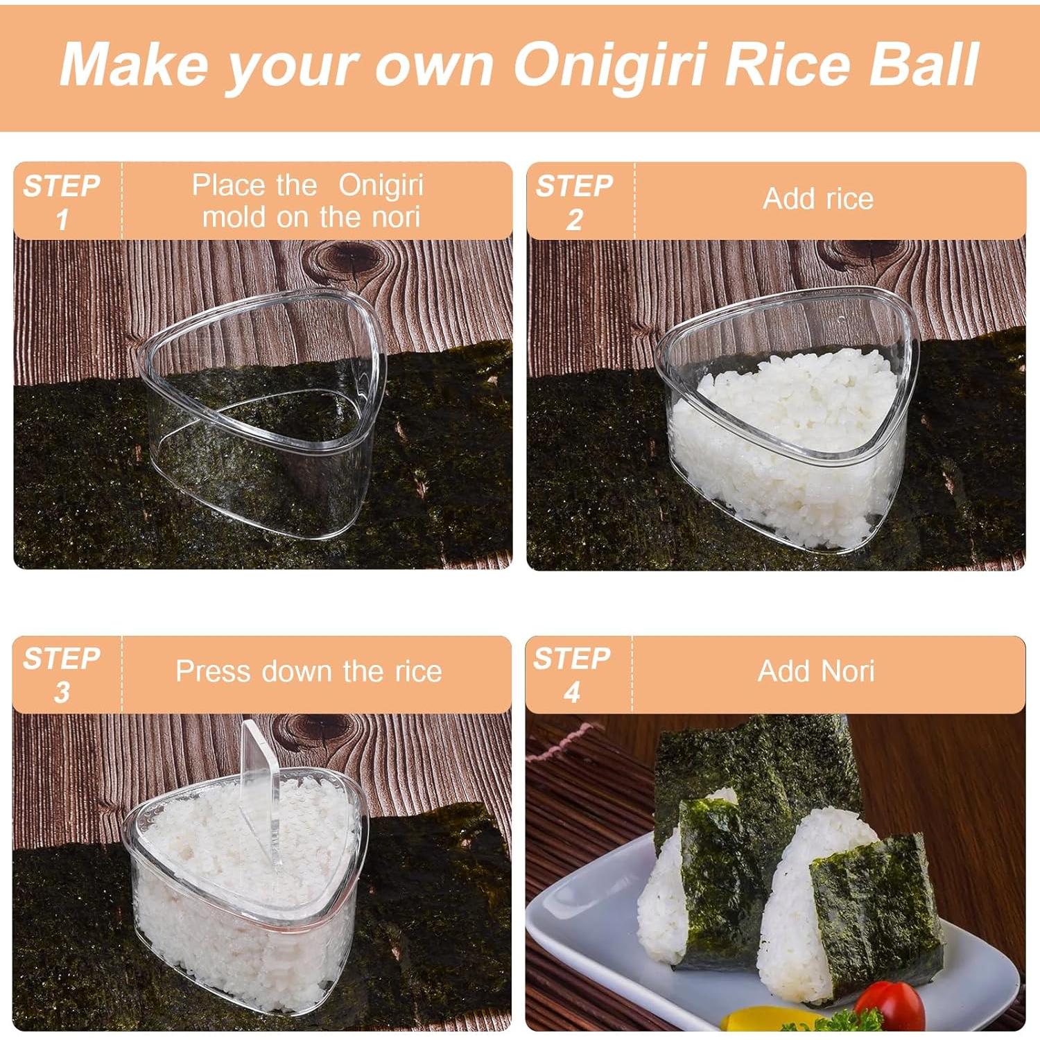 Kit de Molde para Onigiri MIUQILAIY 3 Piezas Antiadherente