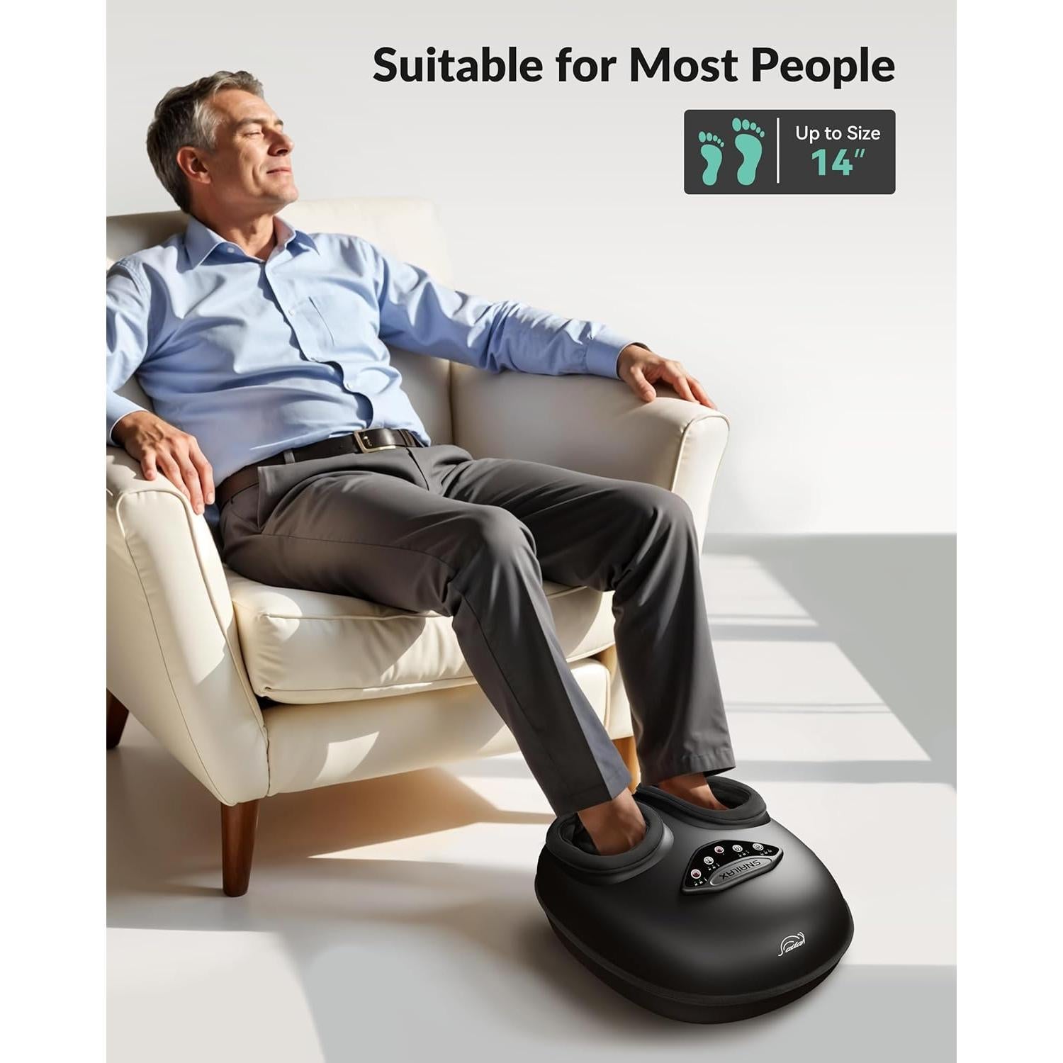 Masajeador de pies Snailax SL-545 con calor y compresión