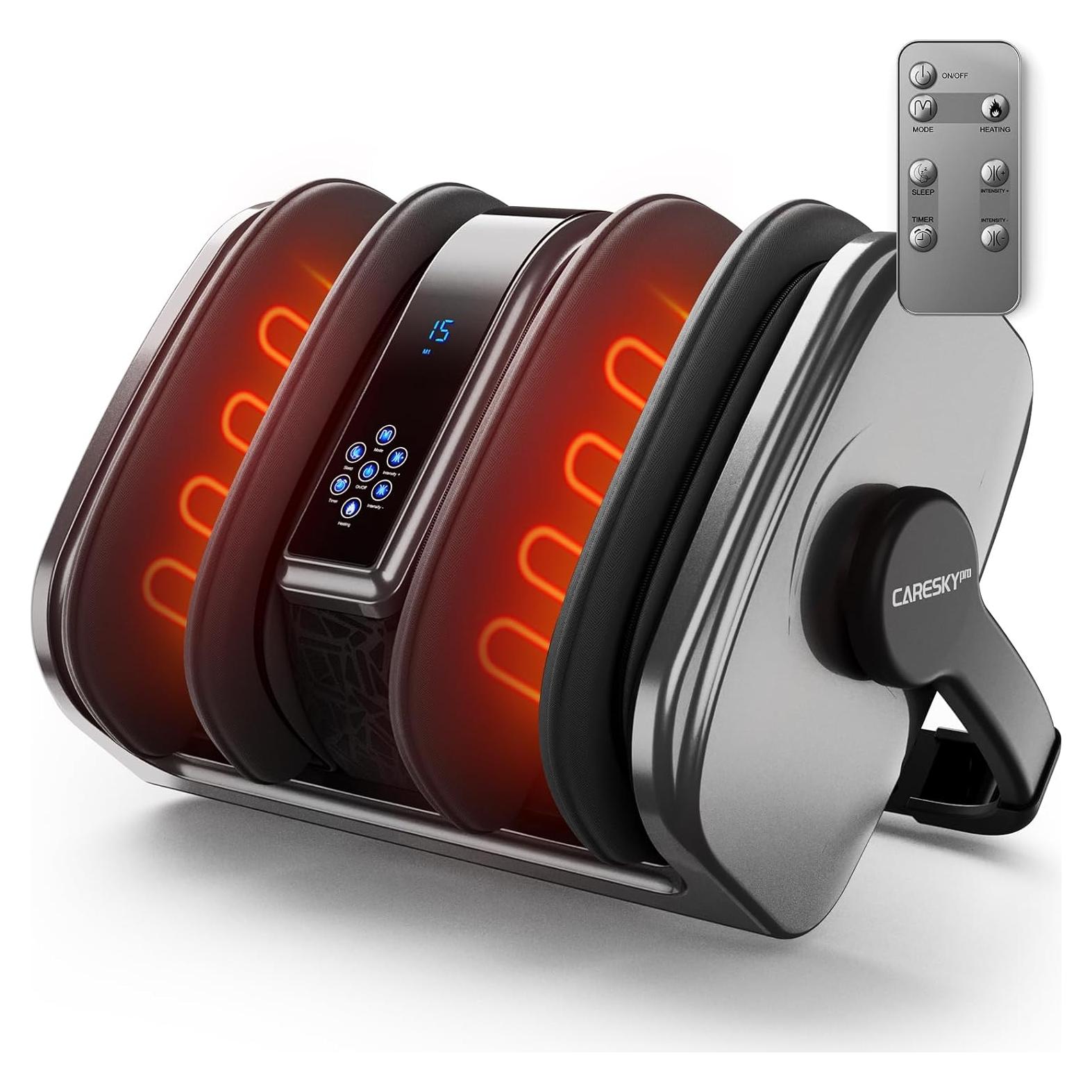 Masajeador de pies Shiatsu CARESKY con calor y control remoto