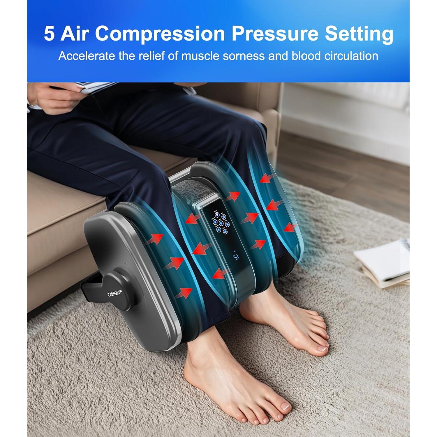 Masajeador de pies Shiatsu CARESKY con calor y control remoto