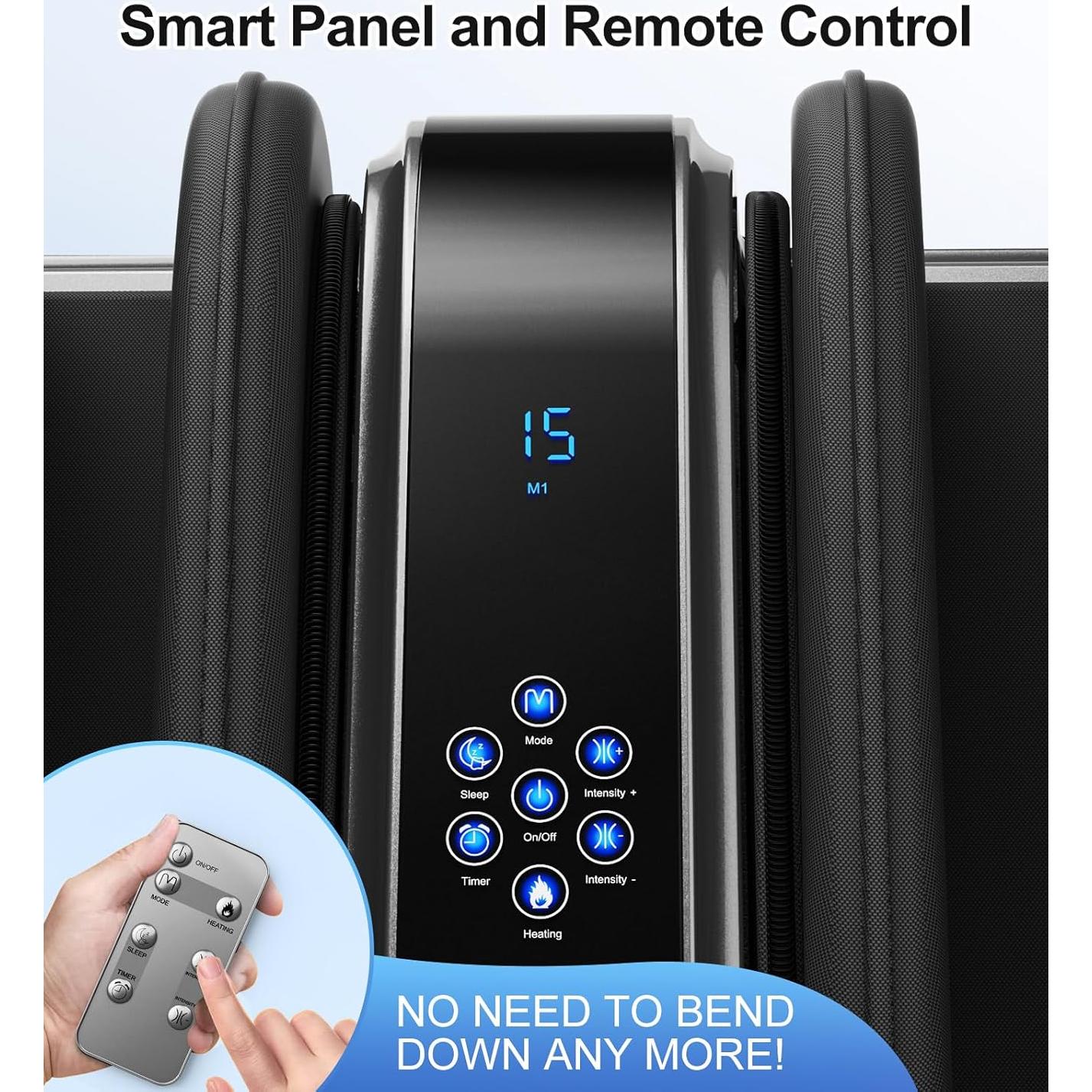 Masajeador de pies Shiatsu CARESKY con calor y control remoto