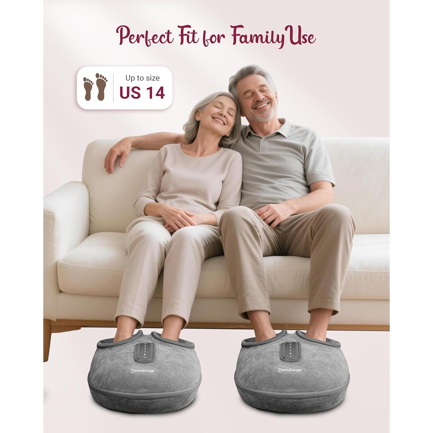Masajeador de pies THERAZZAGGE TZ-E425 con calor y compresión