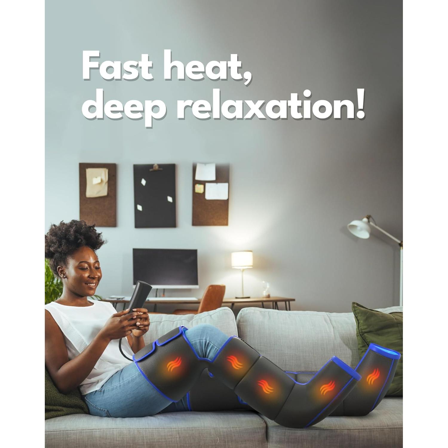 Masajeador de Piernas Eléctrico Xiamen Healthpal FE-7204B con Calor