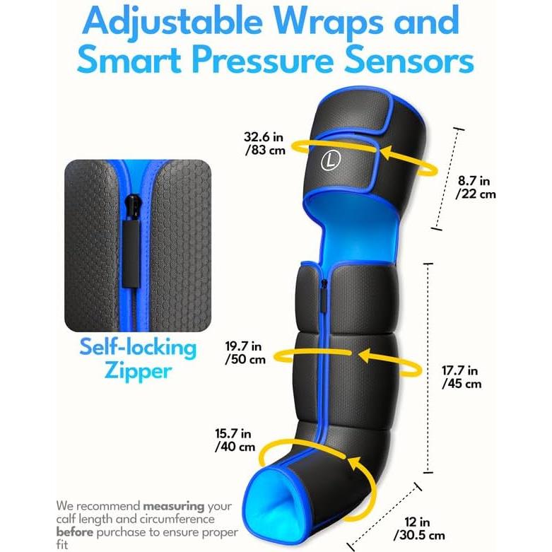 Masajeador de Piernas Eléctrico Xiamen Healthpal FE-7204B con Calor