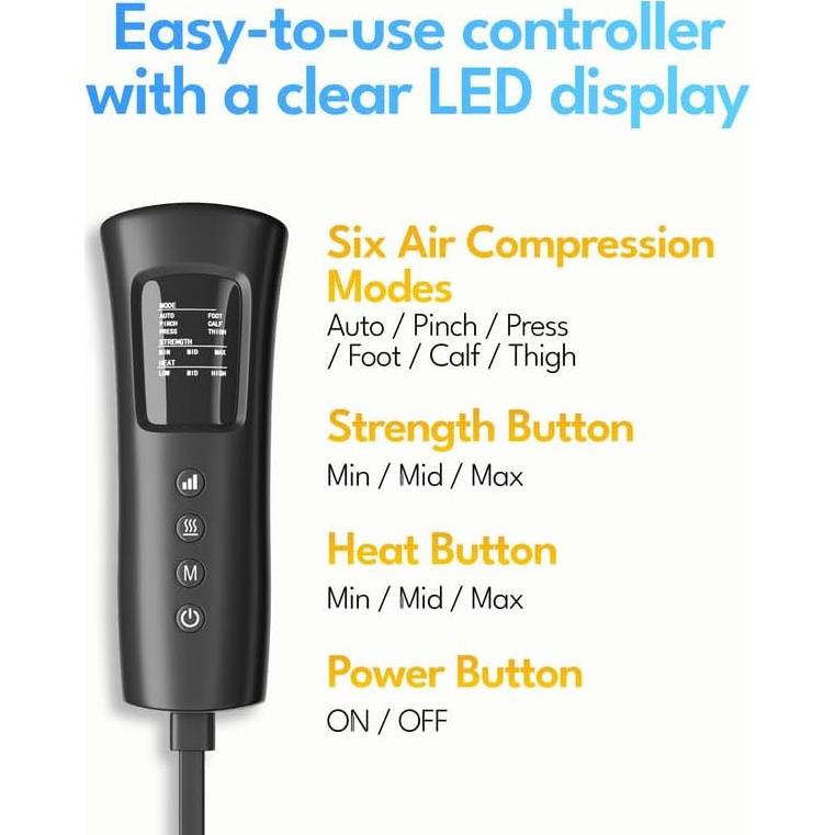 Masajeador de Piernas Eléctrico Xiamen Healthpal FE-7204B con Calor