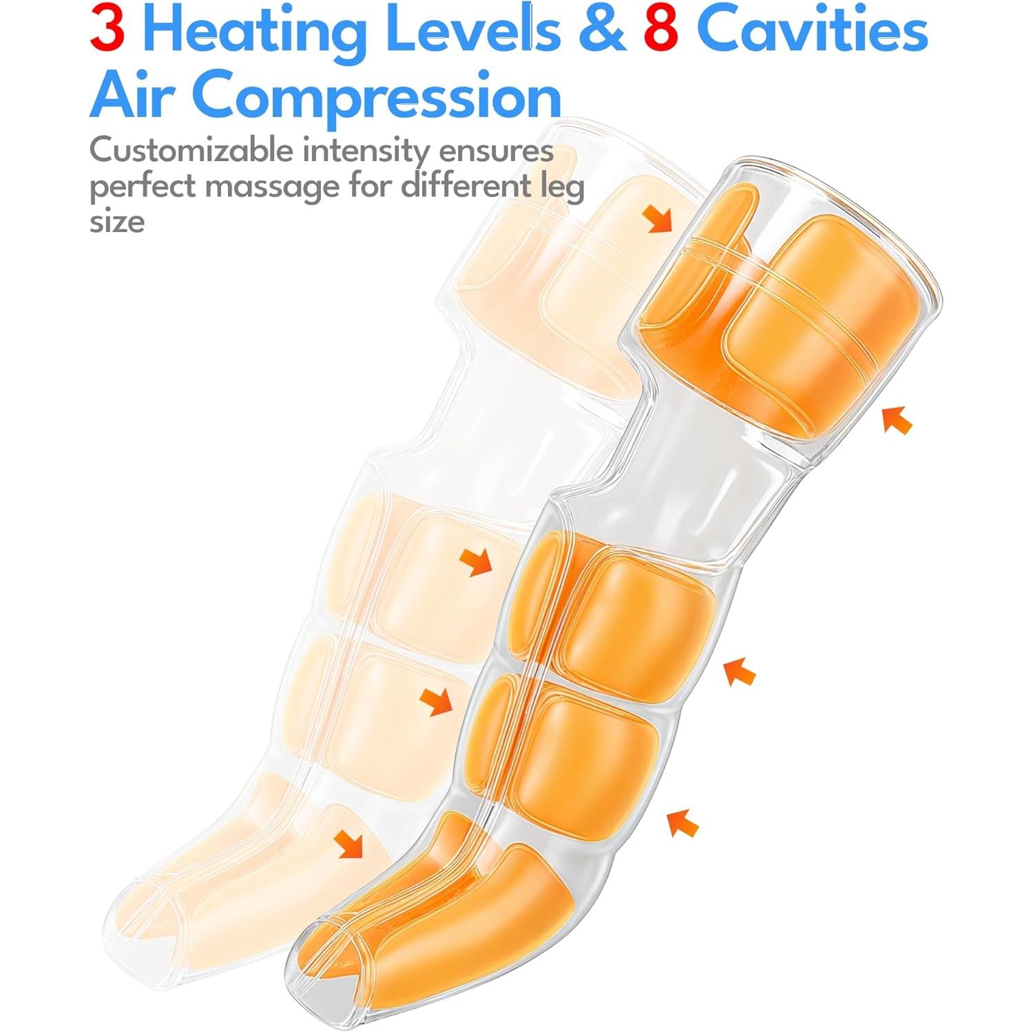 Masajeador de Piernas Eléctrico Xiamen Healthpal FE-7204B con Calor