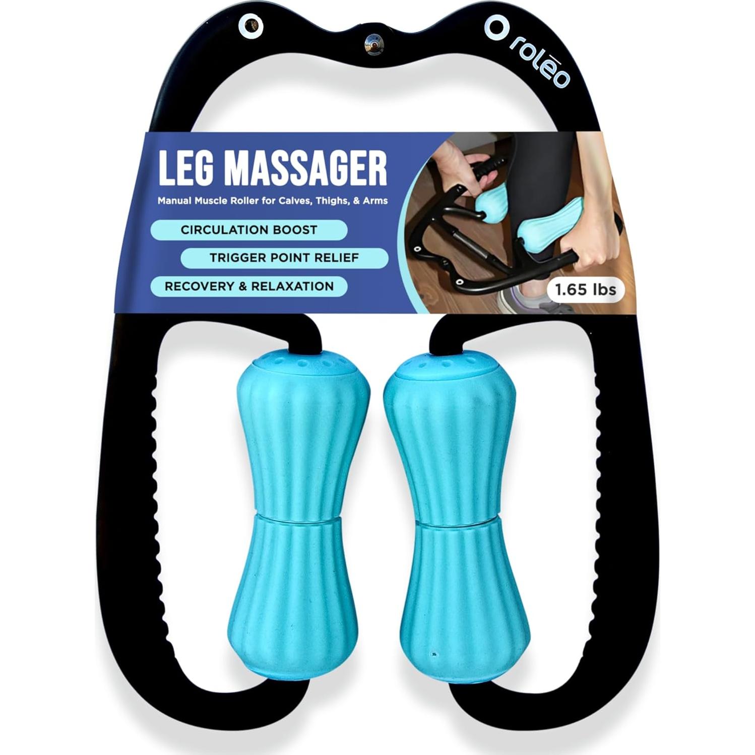 Masajeador de Piernas Roleo MU003 - Rodillo Muscular 33.8cm