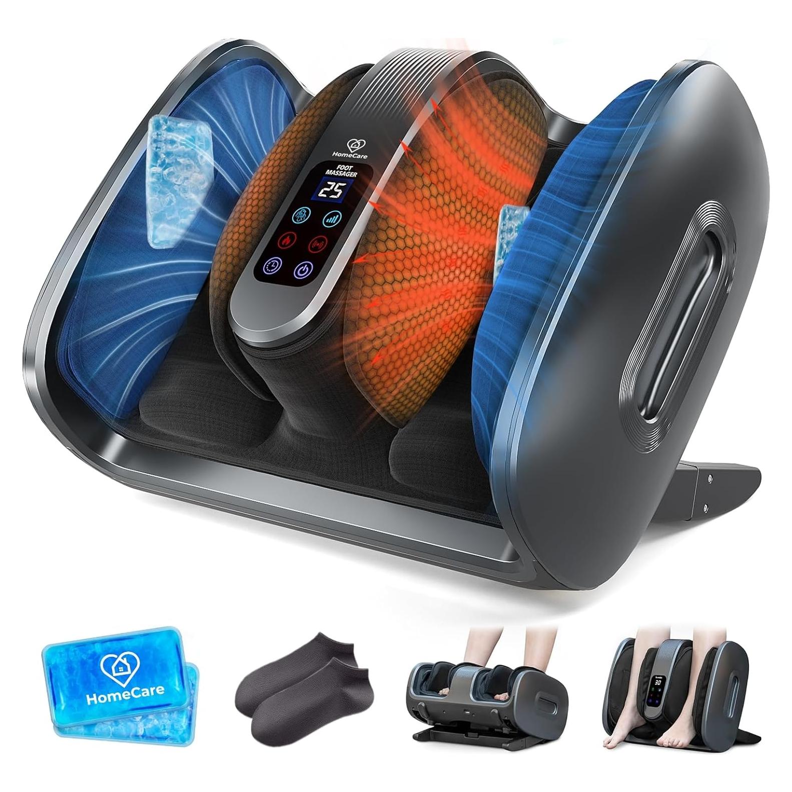 Masajeador de pies Shiatsu HomeCare SFM01G con calor y frío