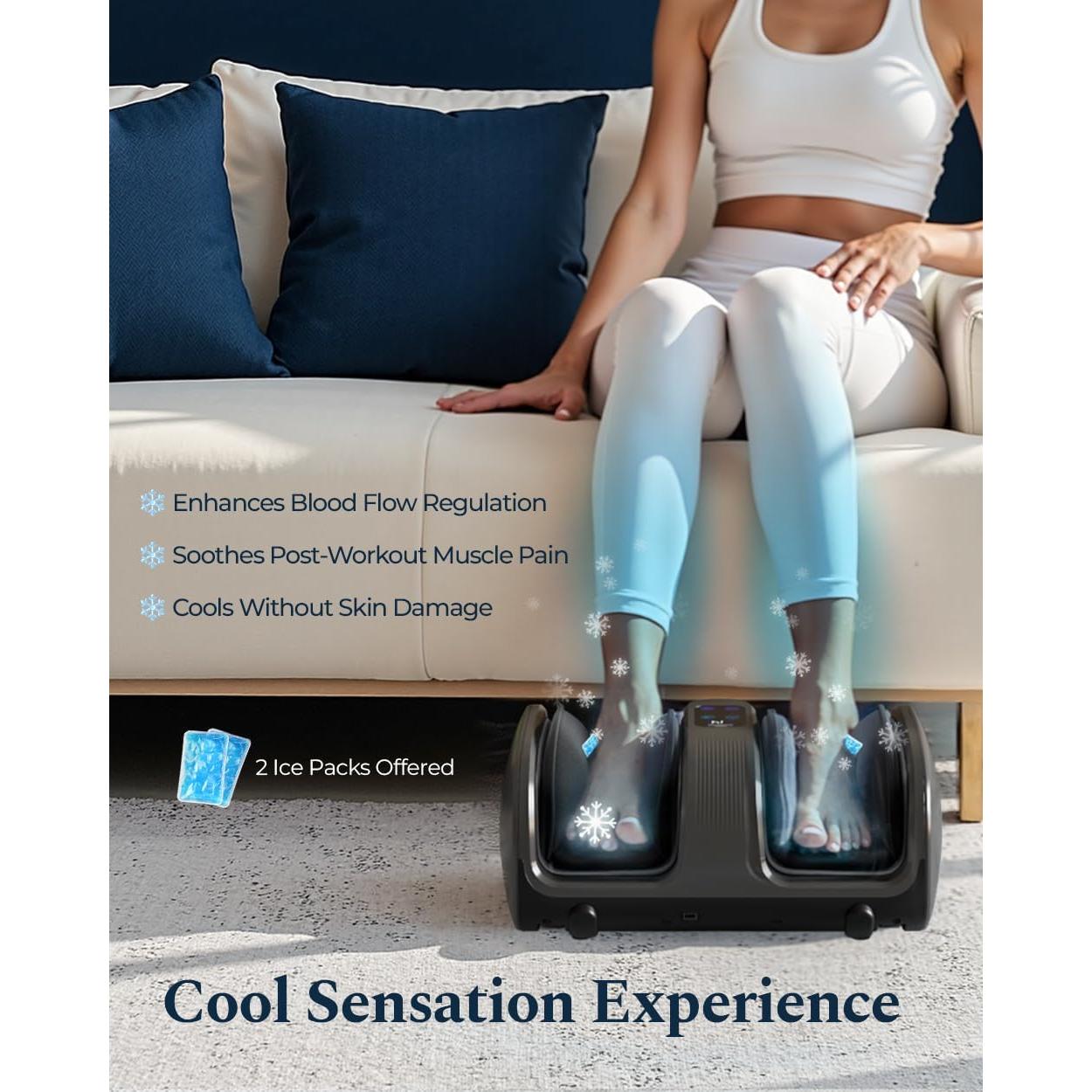 Masajeador de pies Shiatsu HomeCare SFM01G con calor y frío