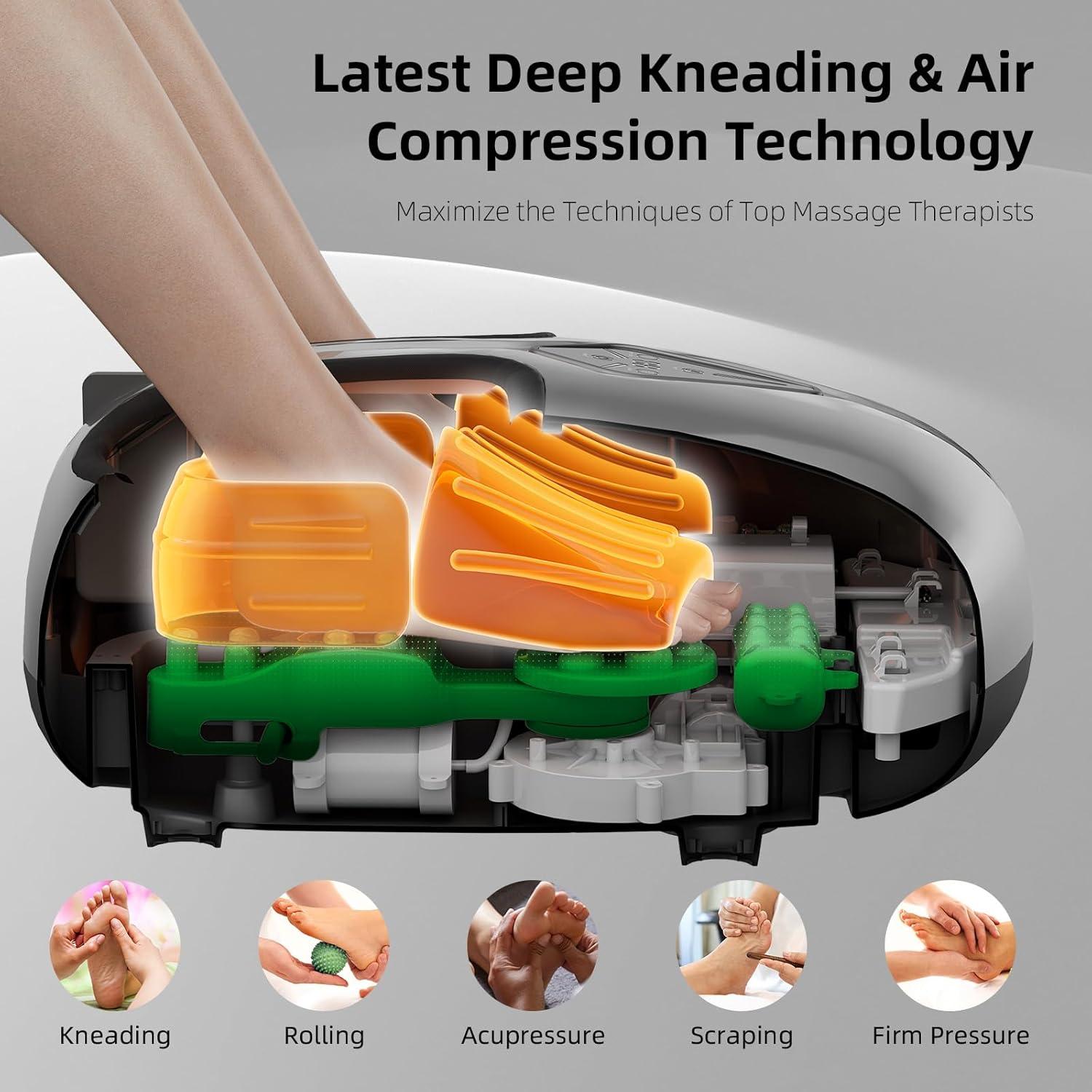 Masajeador de pies Shiatsu ALLYOUGER AYG-511 con calor y vibración