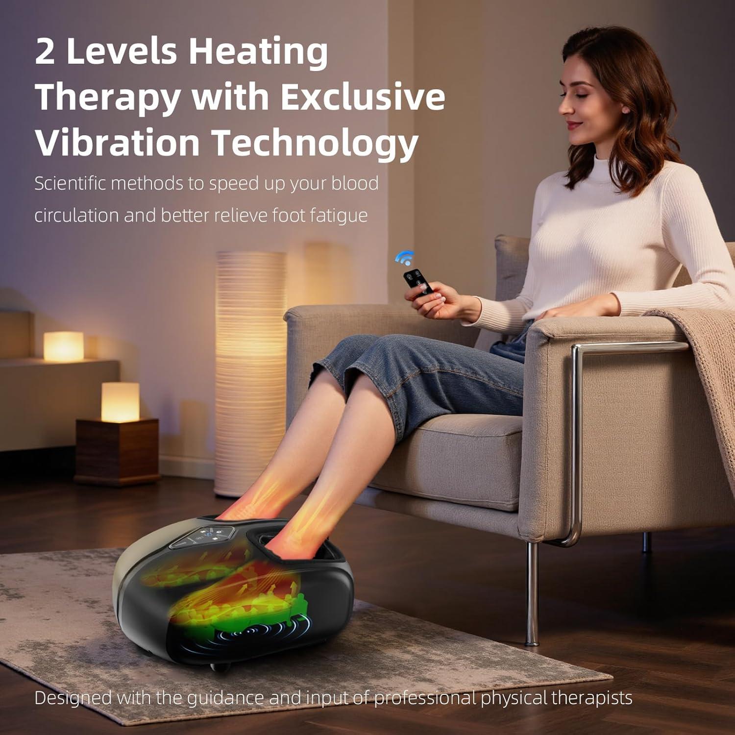 Masajeador de pies Shiatsu ALLYOUGER AYG-511 con calor y vibración