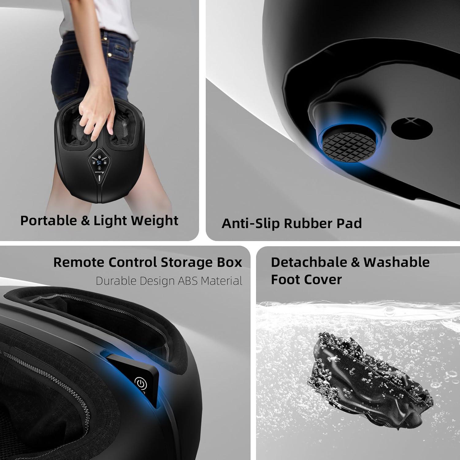 Masajeador de pies Shiatsu ALLYOUGER AYG-511 con calor y vibración