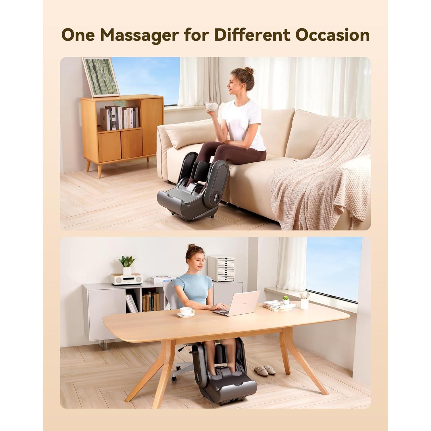 Masajeador de pies y pantorrillas EaseZen EZ-F01 con calor