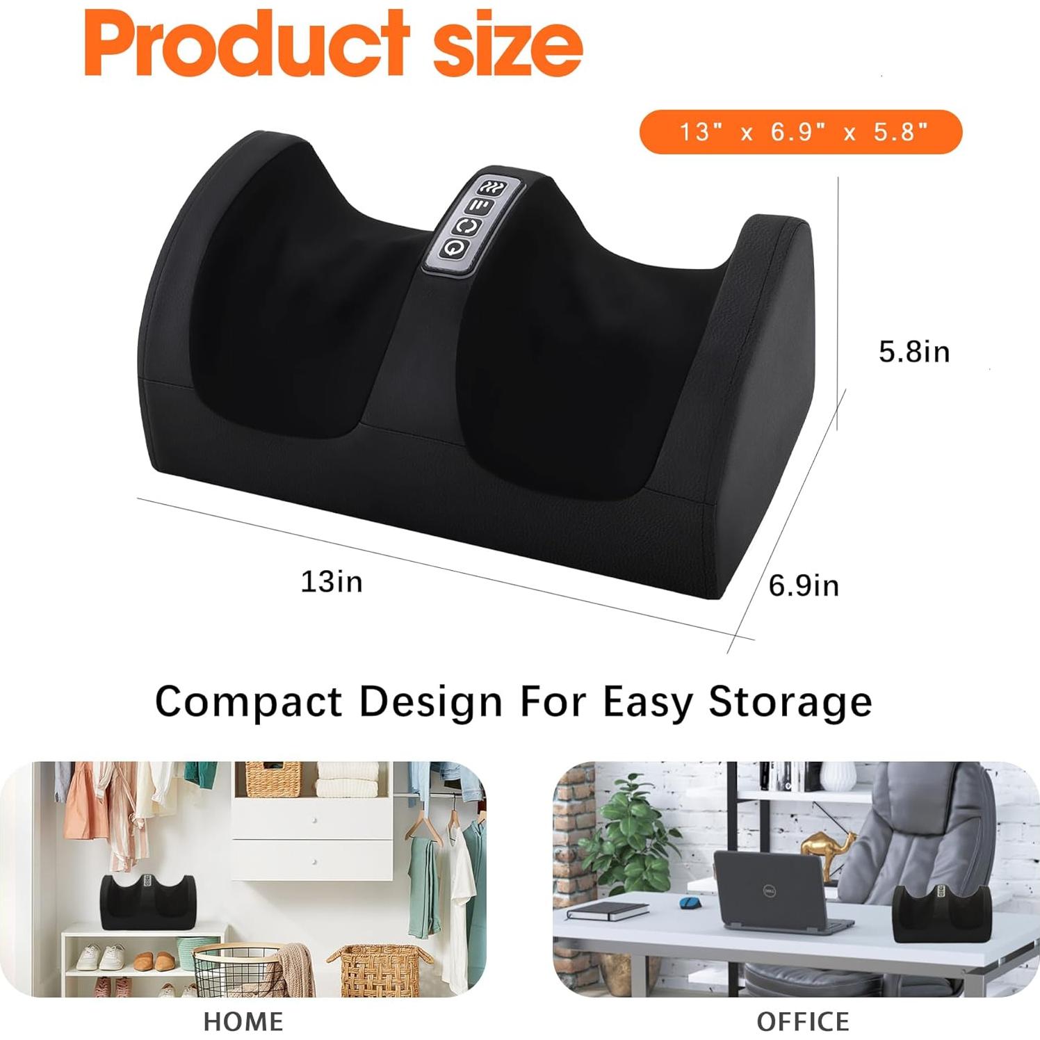 Masajeador de pies Shiatsu CCHYF con calor y 3 intensidades