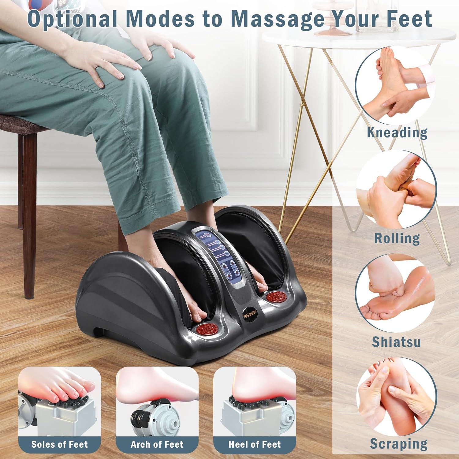 Máquina de Masaje Shiatsu para Pies H&B Luxuries Gris