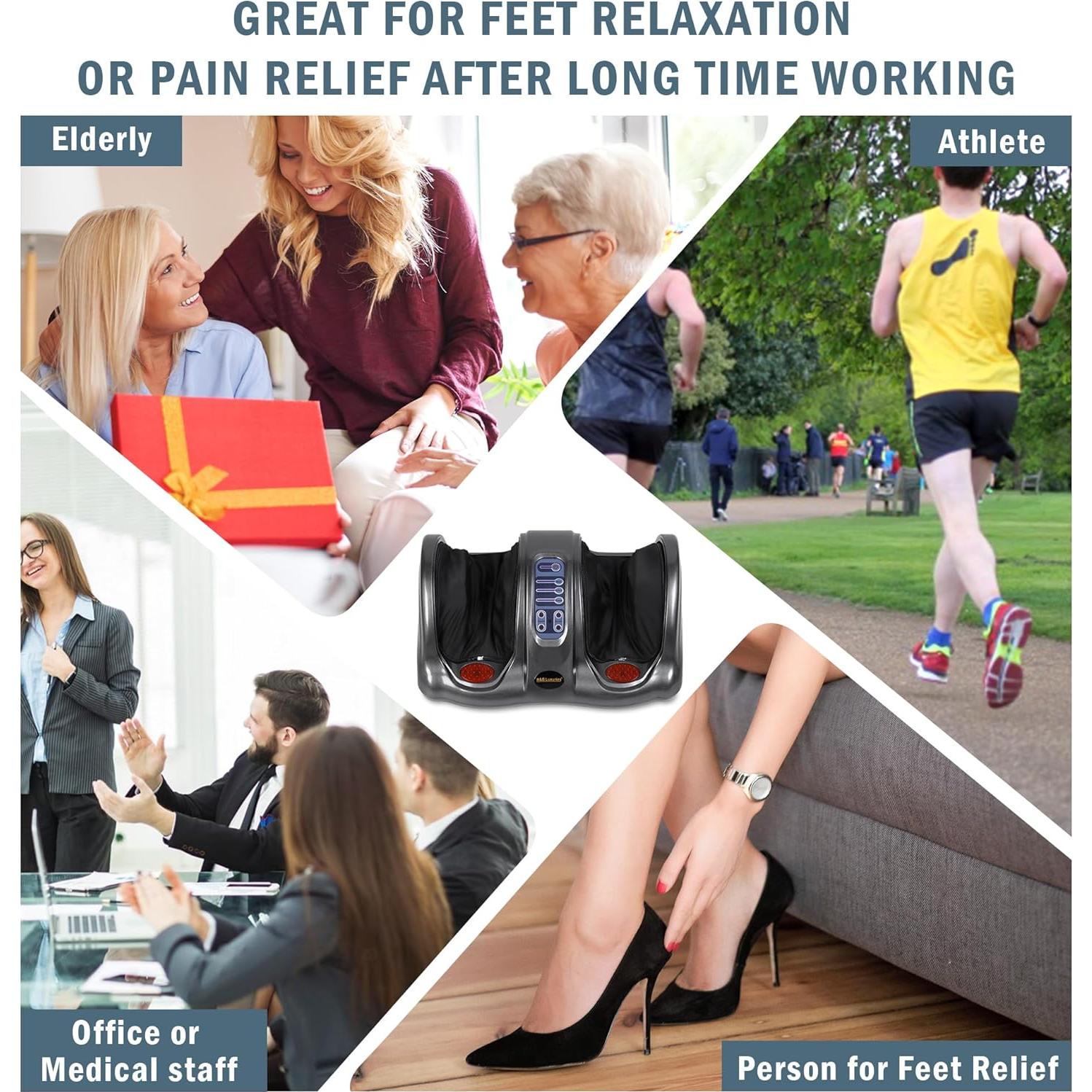 Máquina de Masaje Shiatsu para Pies H&B Luxuries Gris