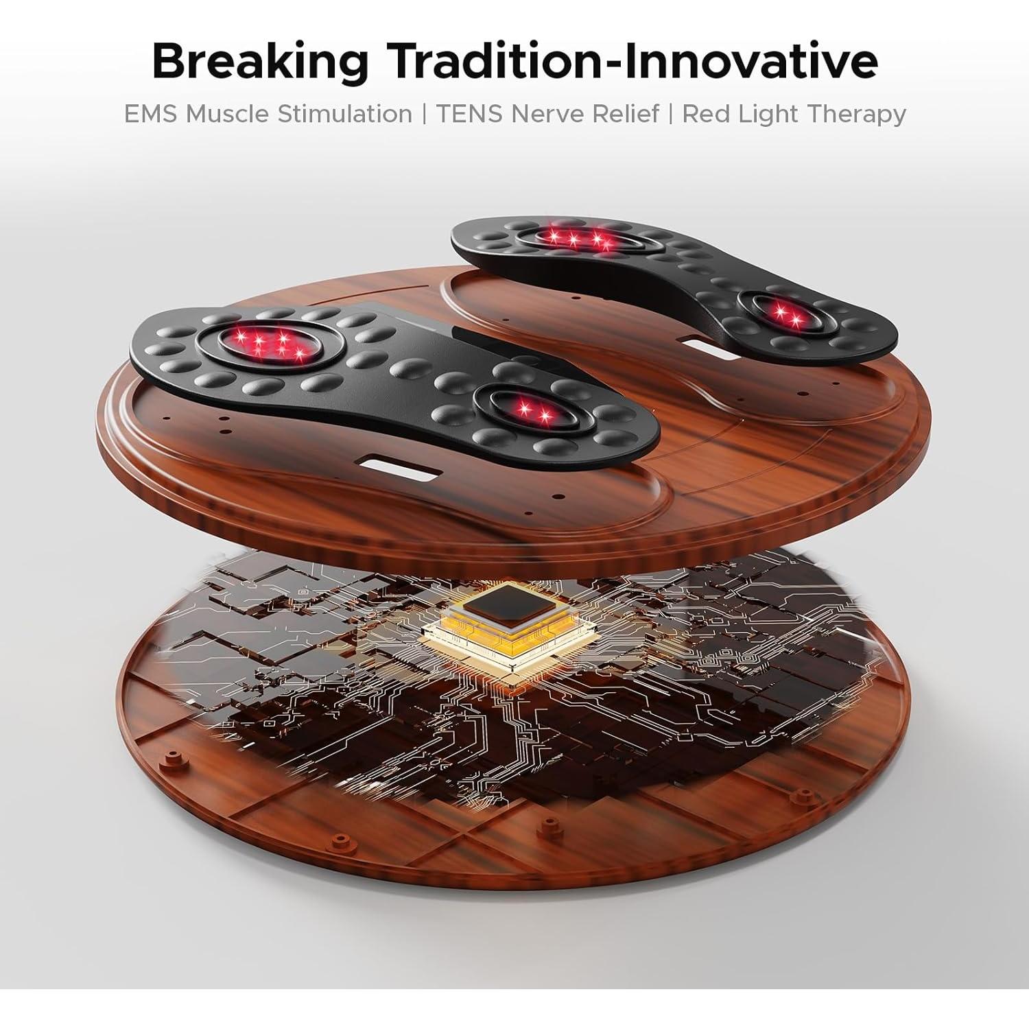 Masajeador de pies EMS exbushwren SE-VM5P-9R7X con luz roja