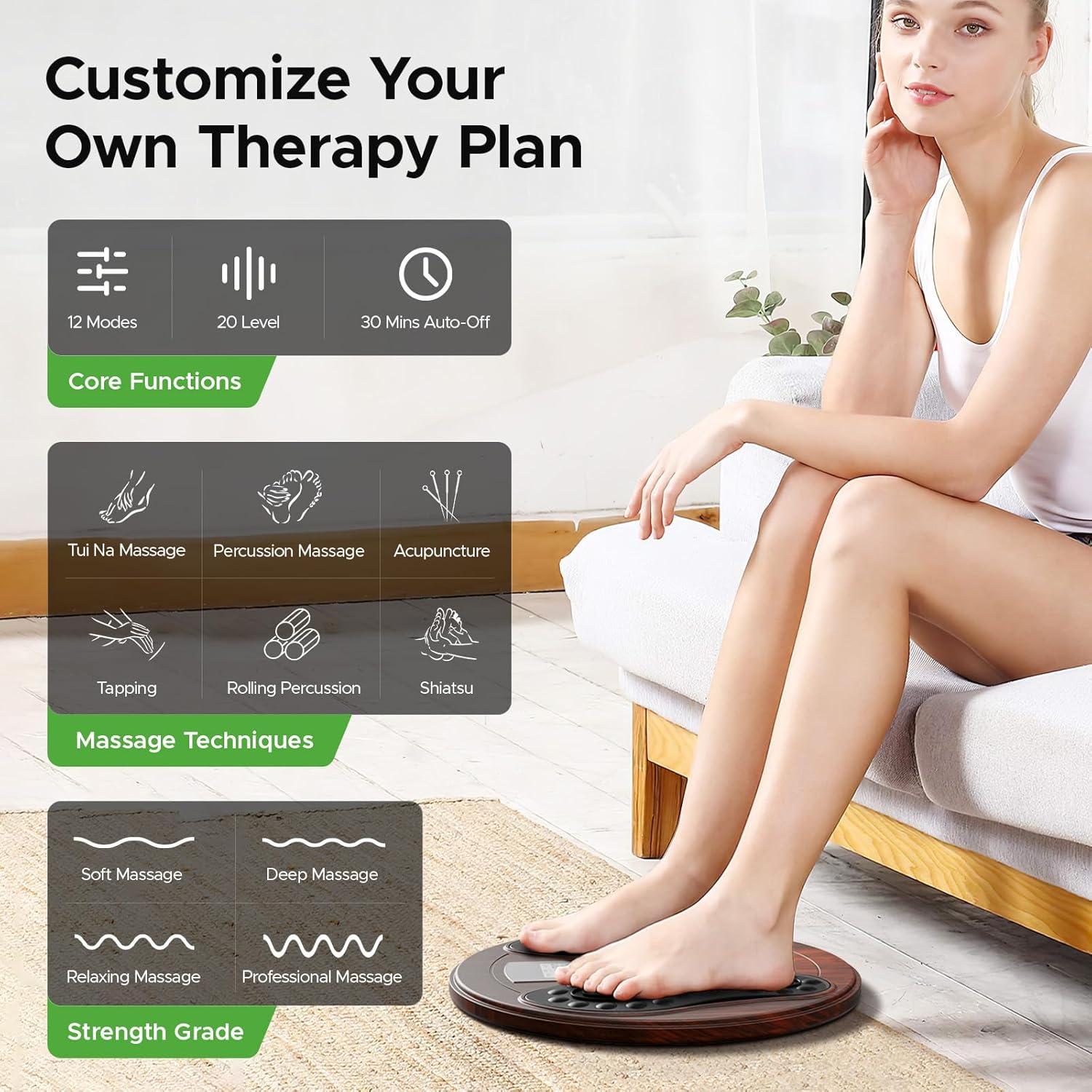 Masajeador de pies EMS exbushwren SE-VM5P-9R7X con luz roja