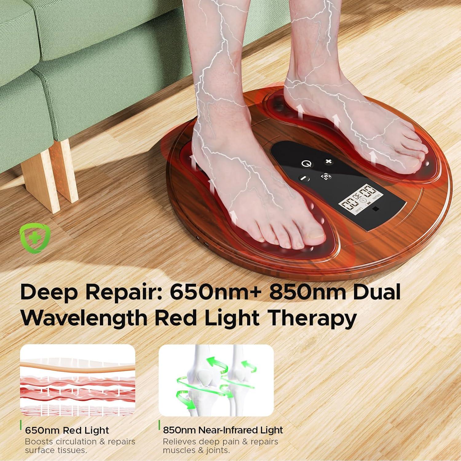 Masajeador de pies EMS exbushwren SE-VM5P-9R7X con luz roja