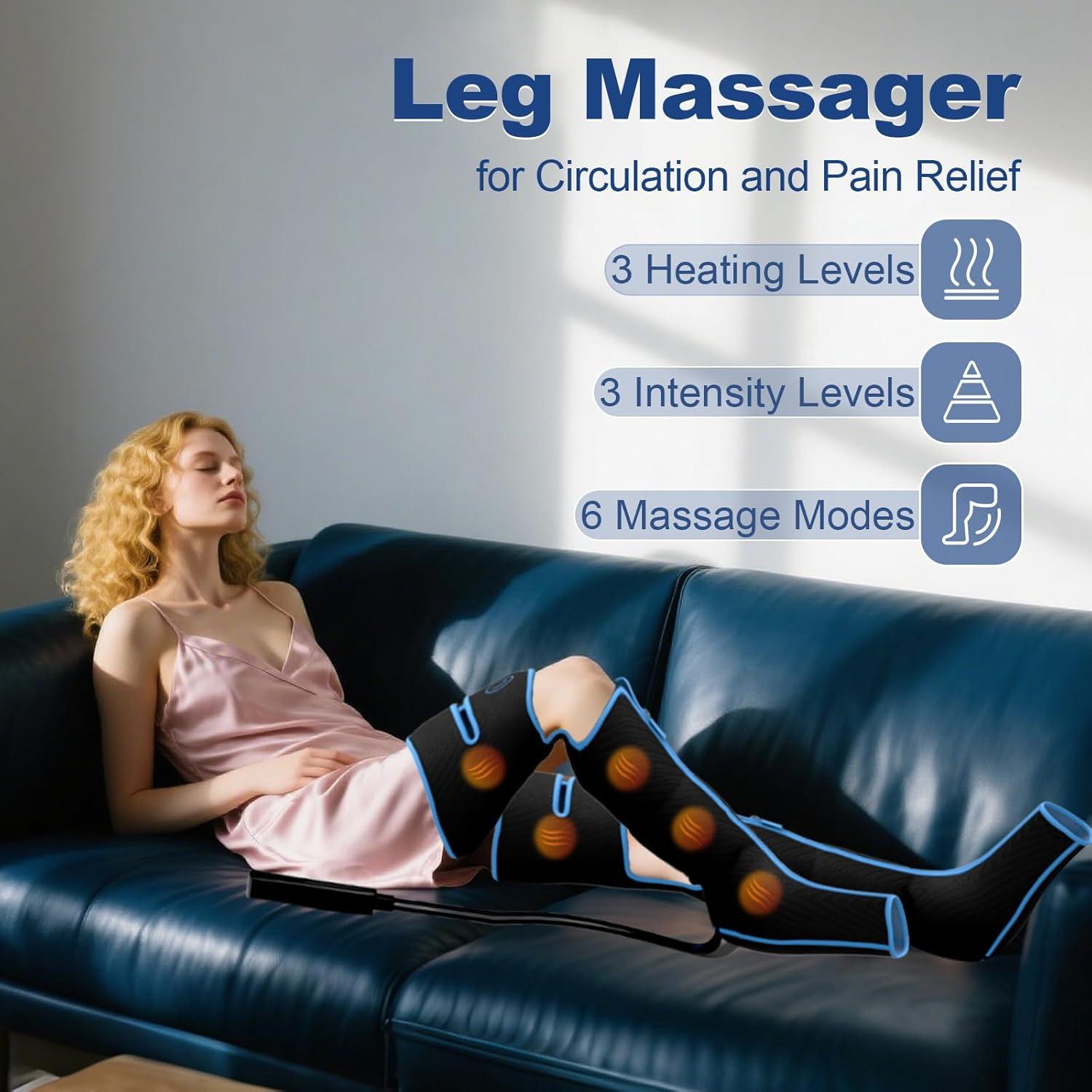 Masajeador de Piernas Aserbene con Calor y Compresión 71 cm