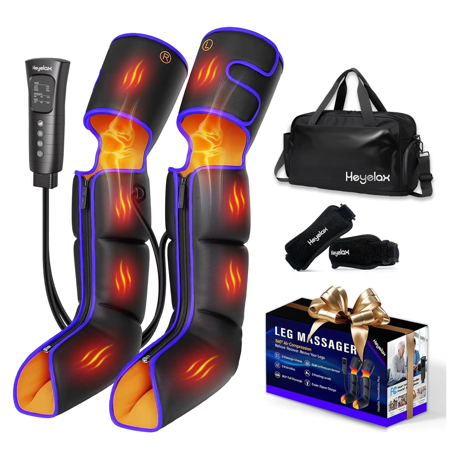 Masajeador de Piernas Heyelax con Calor y Compresión 76 cm
