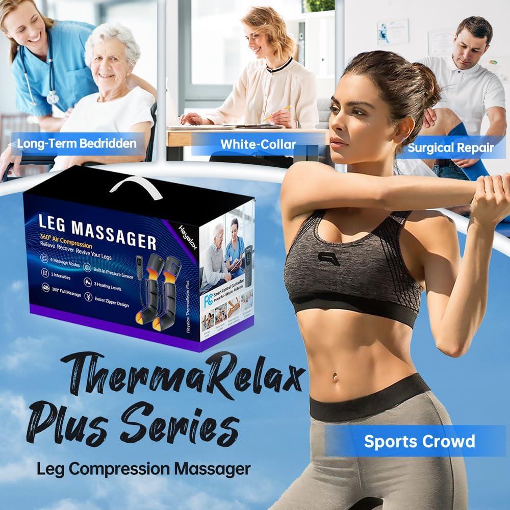 Masajeador de Piernas Heyelax con Calor y Compresión 76 cm