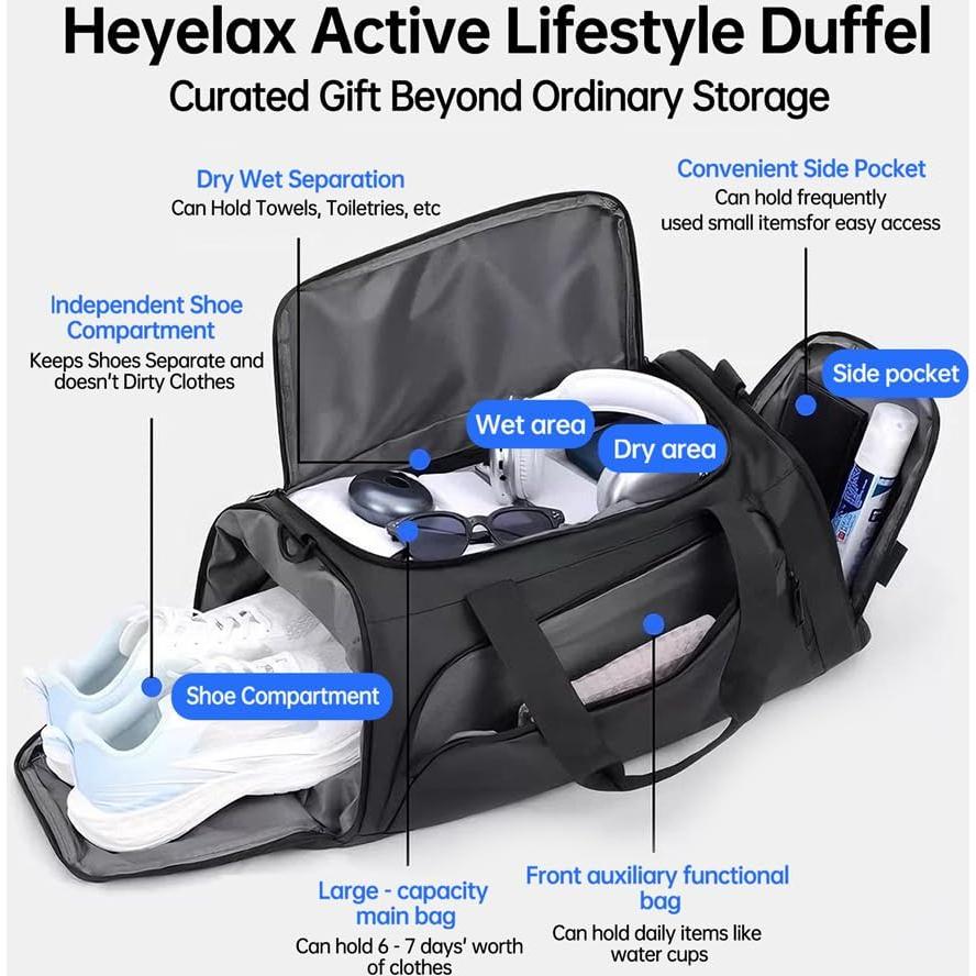 Masajeador de Piernas Heyelax con Calor y Compresión 76 cm